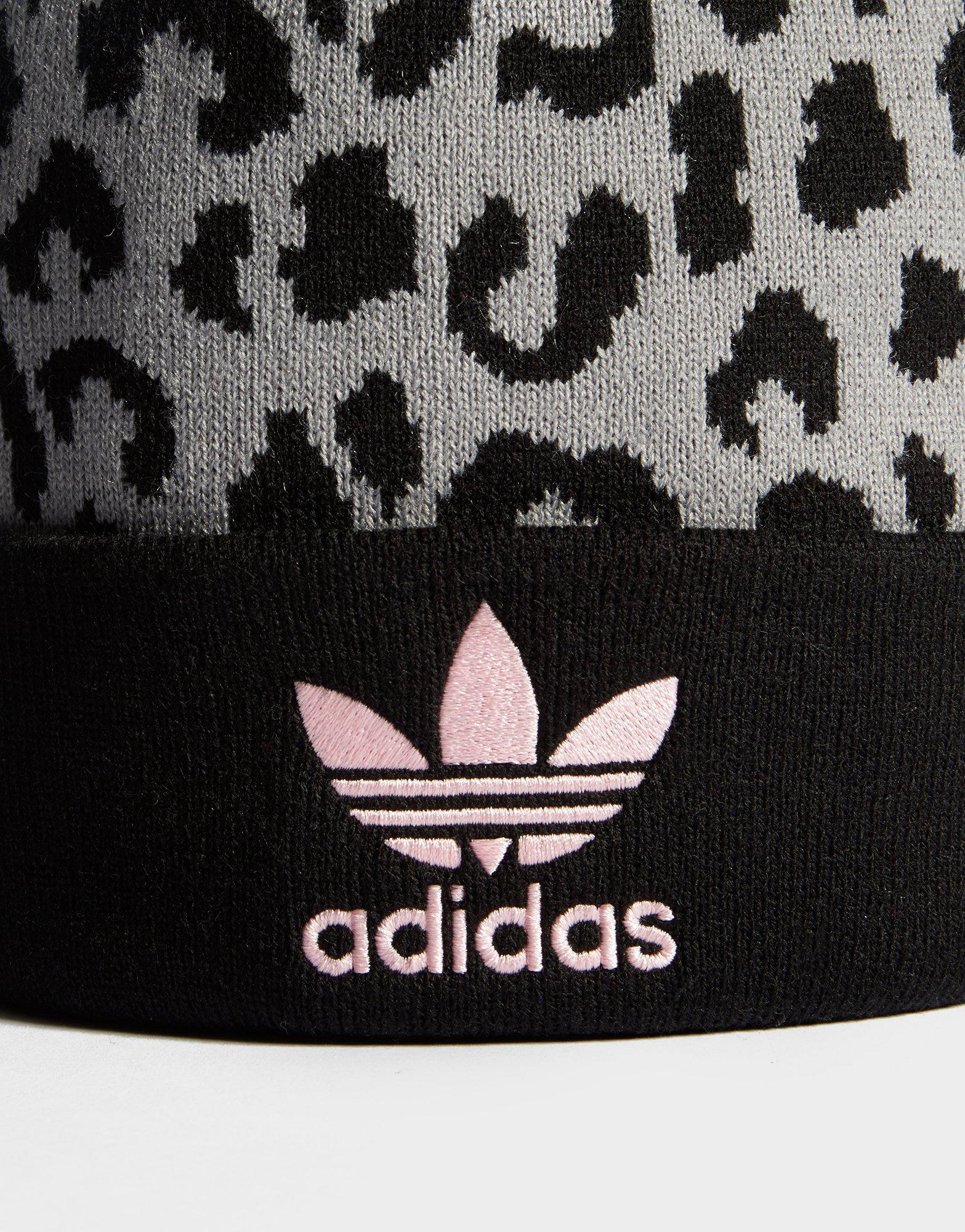 adidas originals pom leopard beanie
