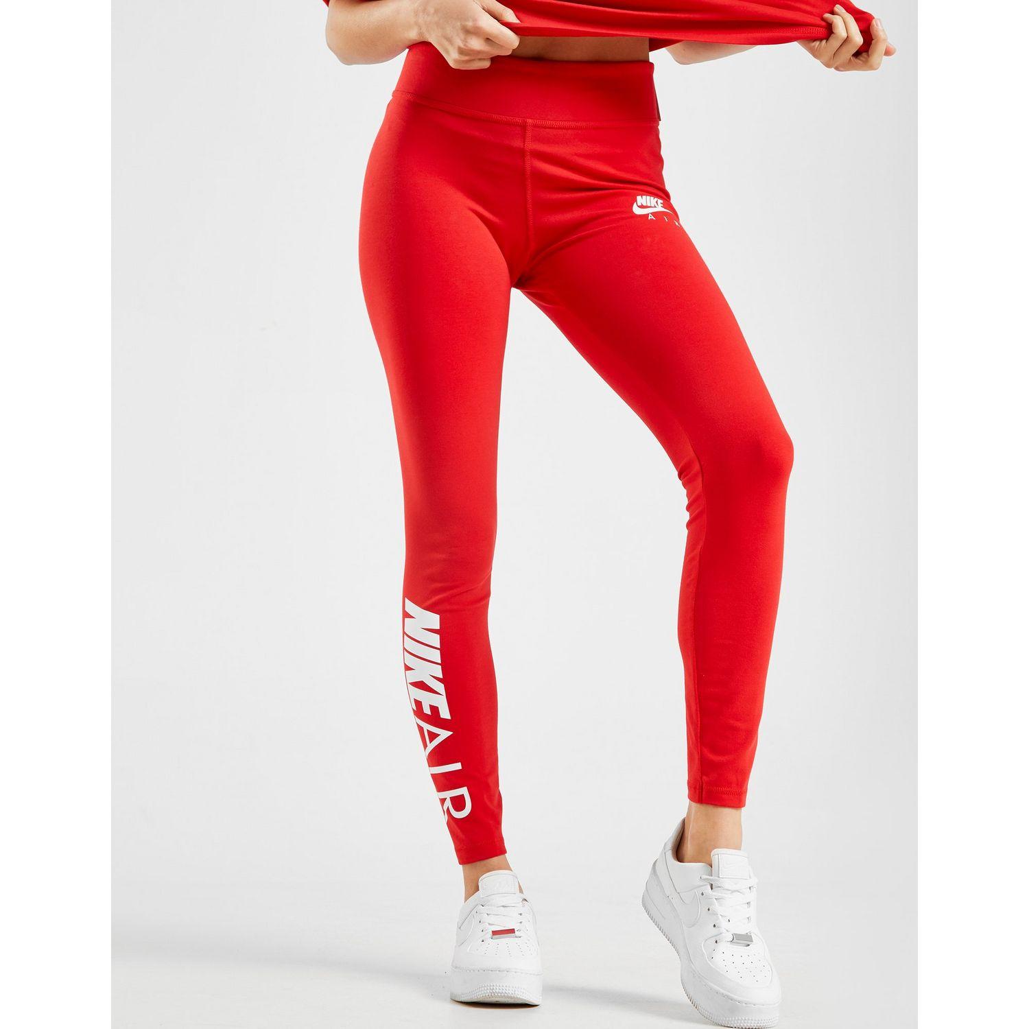 red nike tights womens