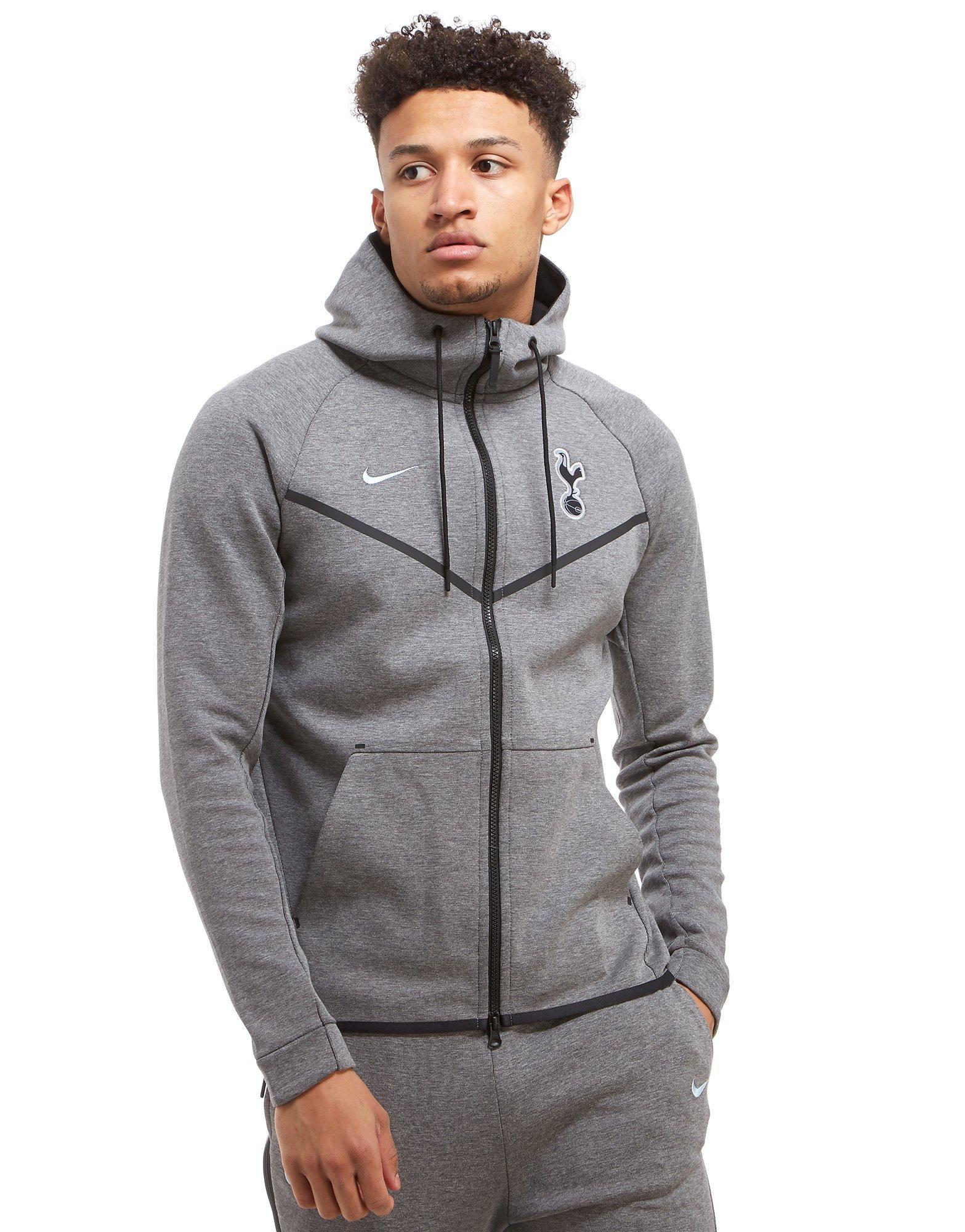 Nike Tottenham Hotspur Fc Tech Fleece Hoodie in Gray for Men - Lyst