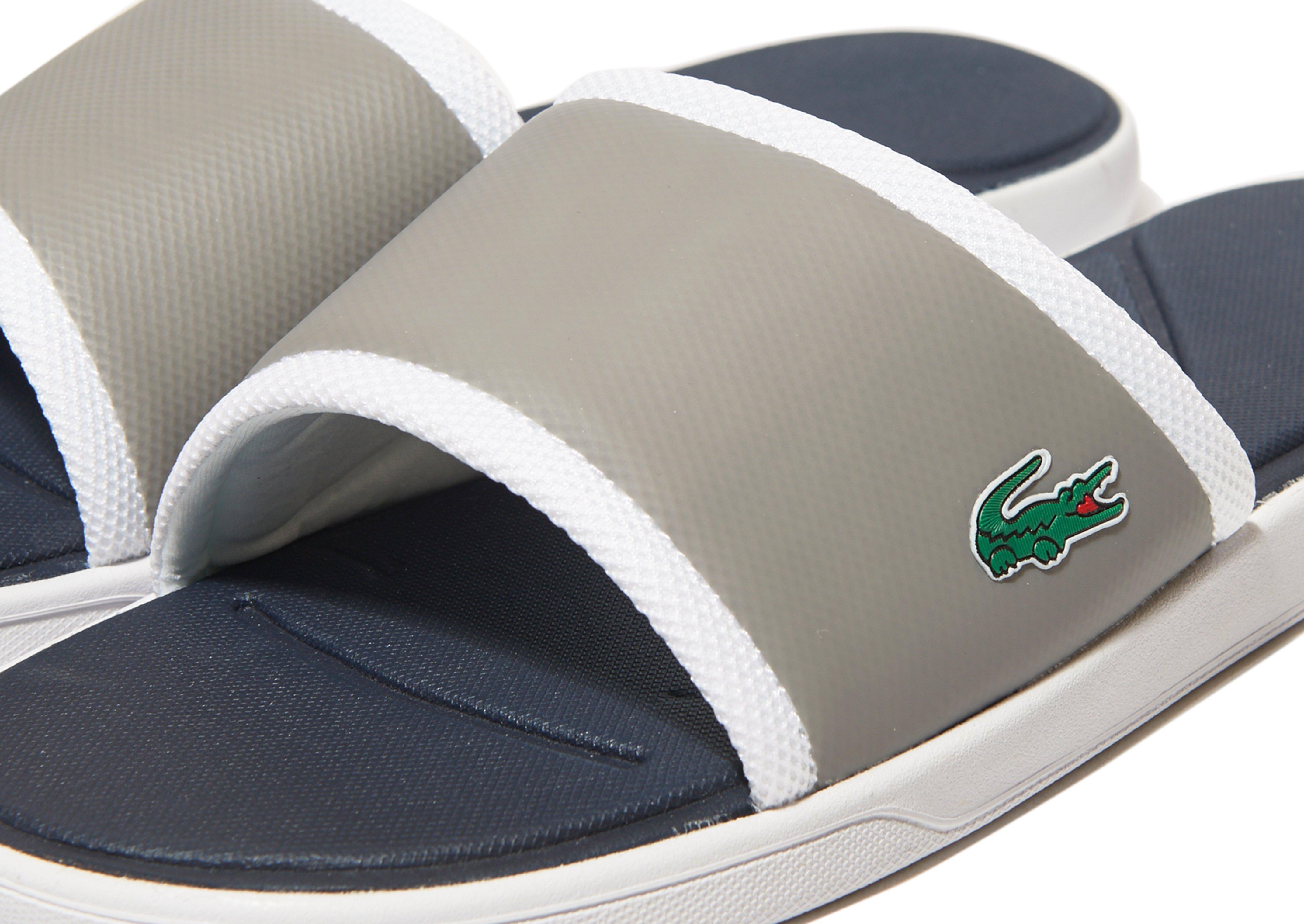 lacoste l30 slides grey