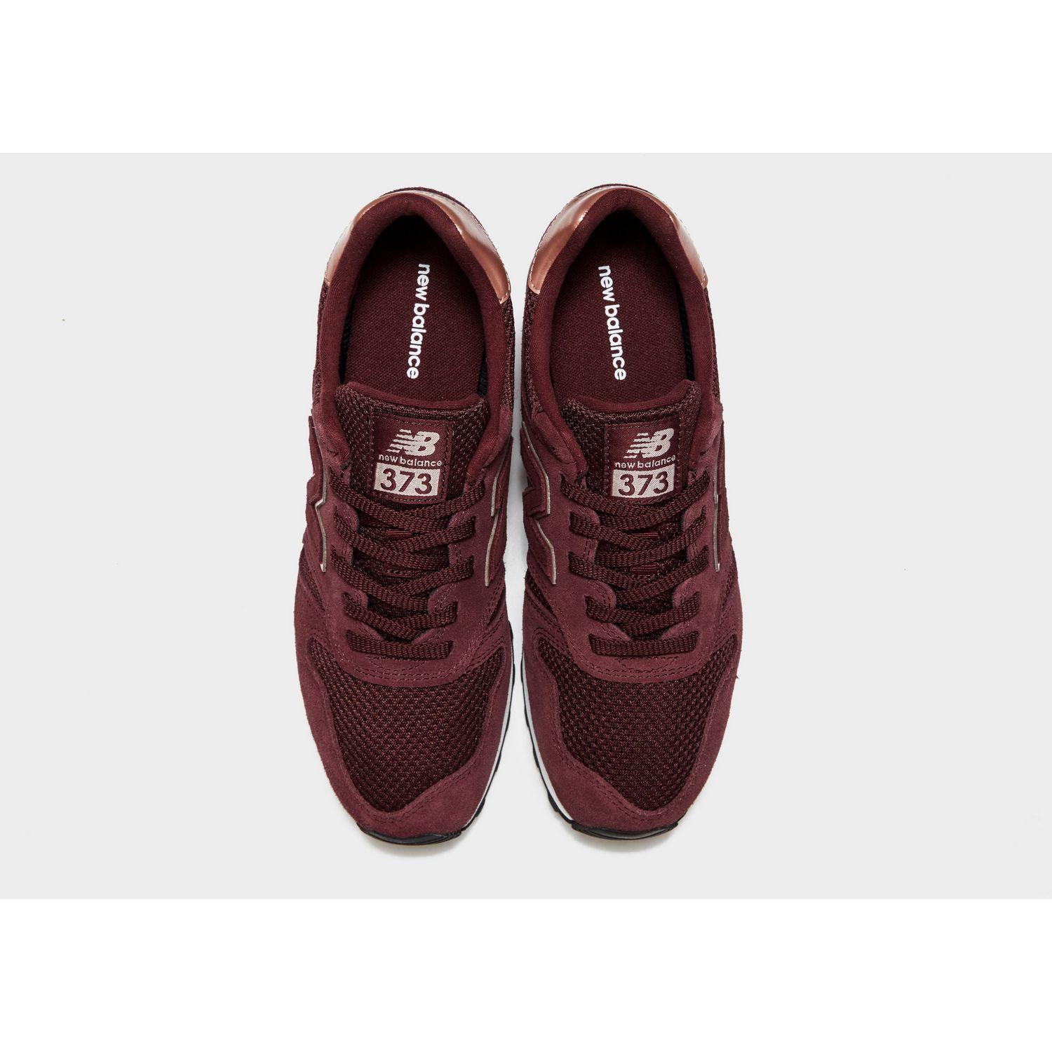 New Balance Suede 373 in Burgundy/Rose Gold (Red) - Lyst