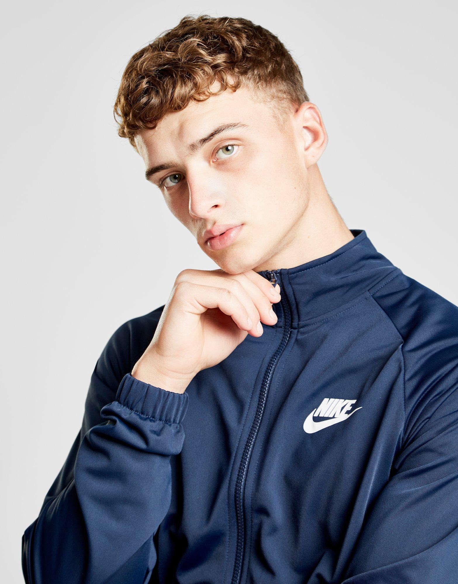nike blue tracksuit top