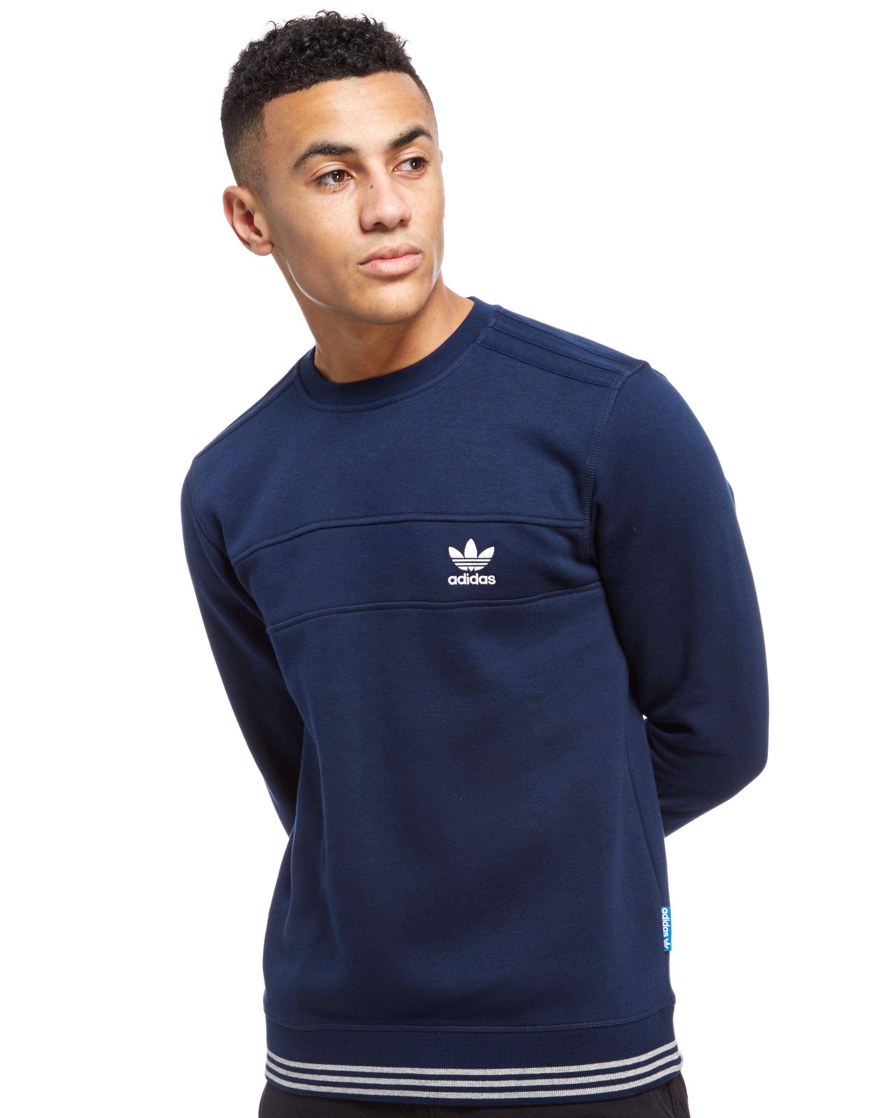 adidas trefoil sweatshirt blue
