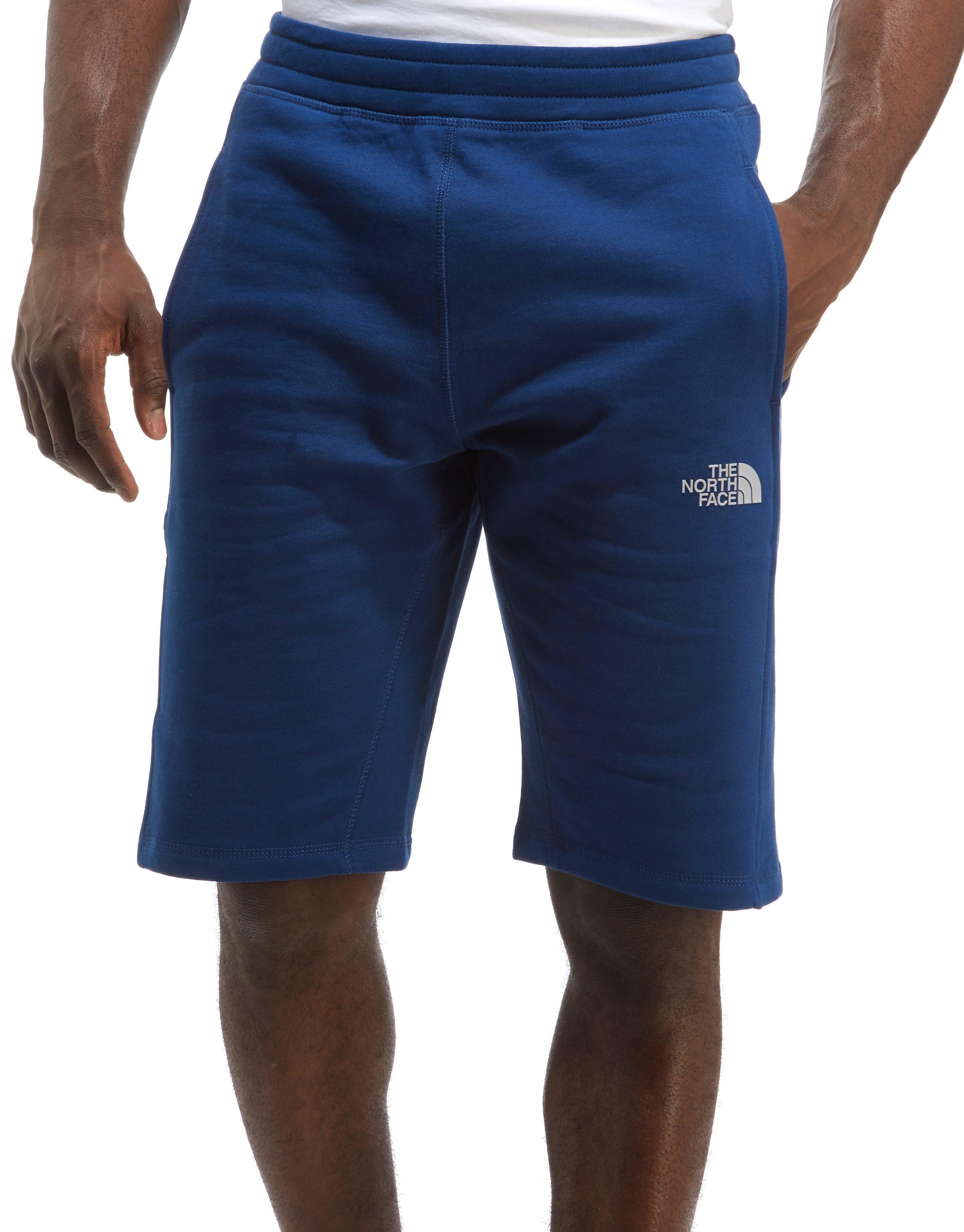 blue north face shorts