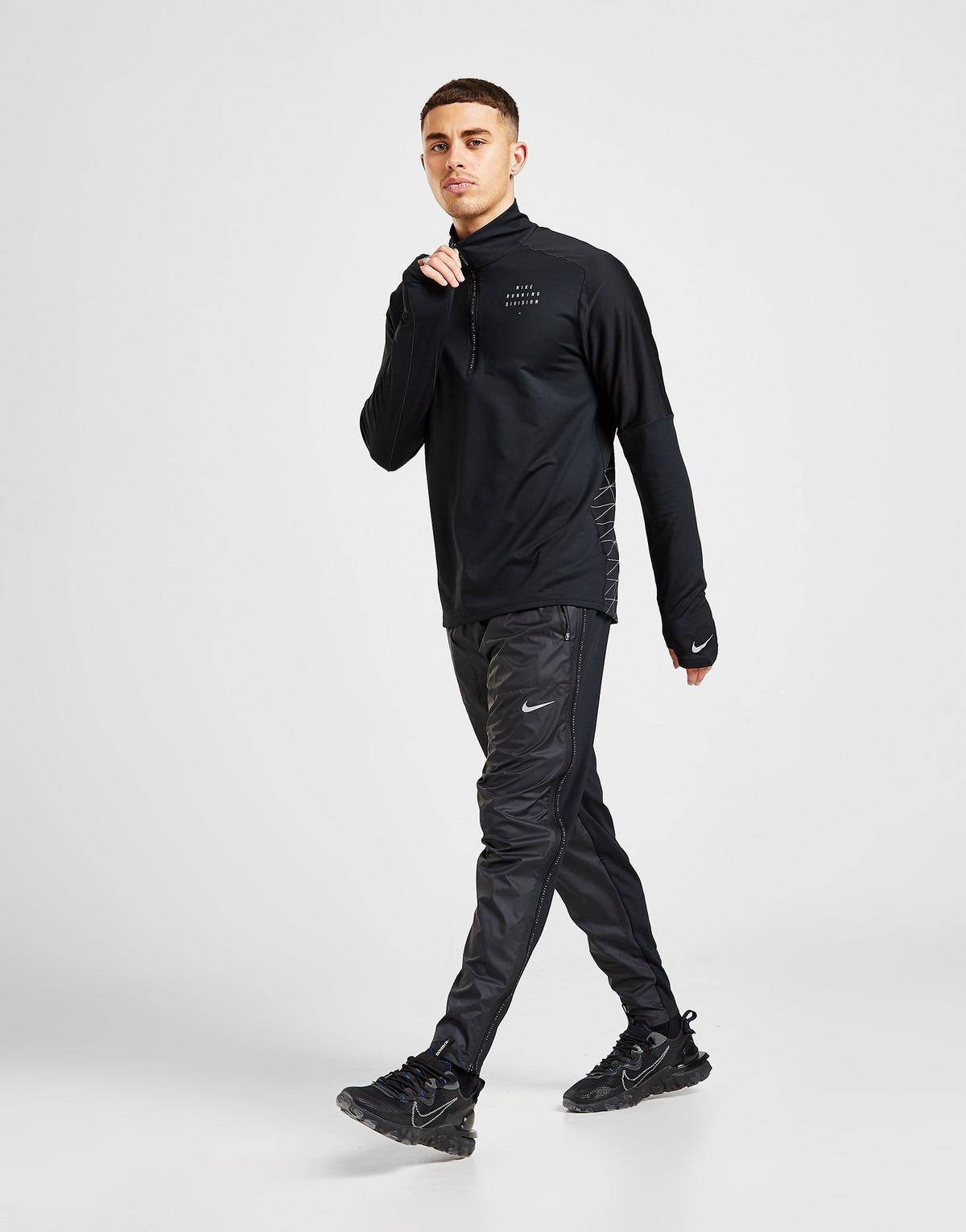 Nike Running Division 1/2 Zip Track Top in Black for Men - Lyst