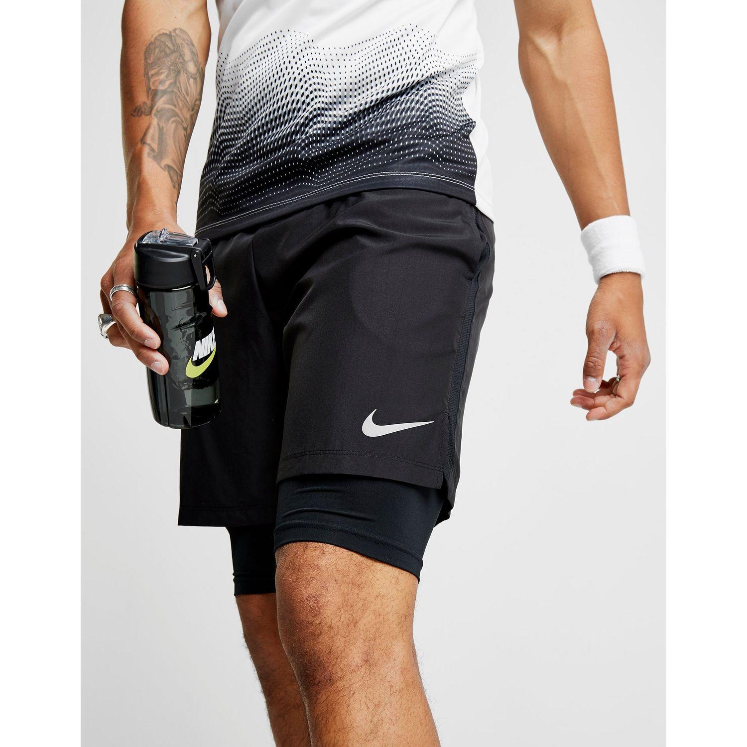 nike men's challenger 2 in 1 shorts