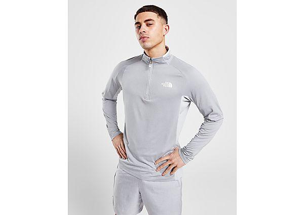 Grey north face top hot sale