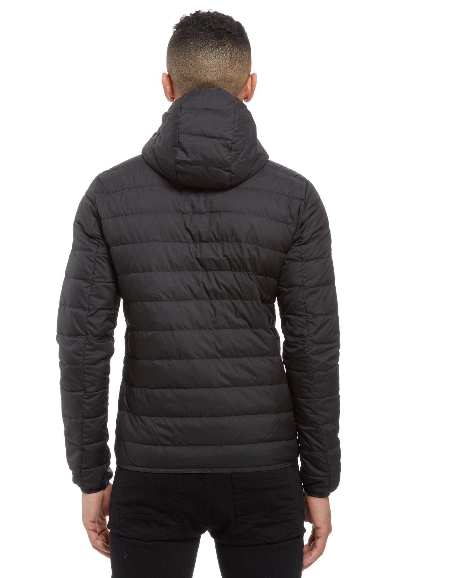 ea7 black bubble jacket