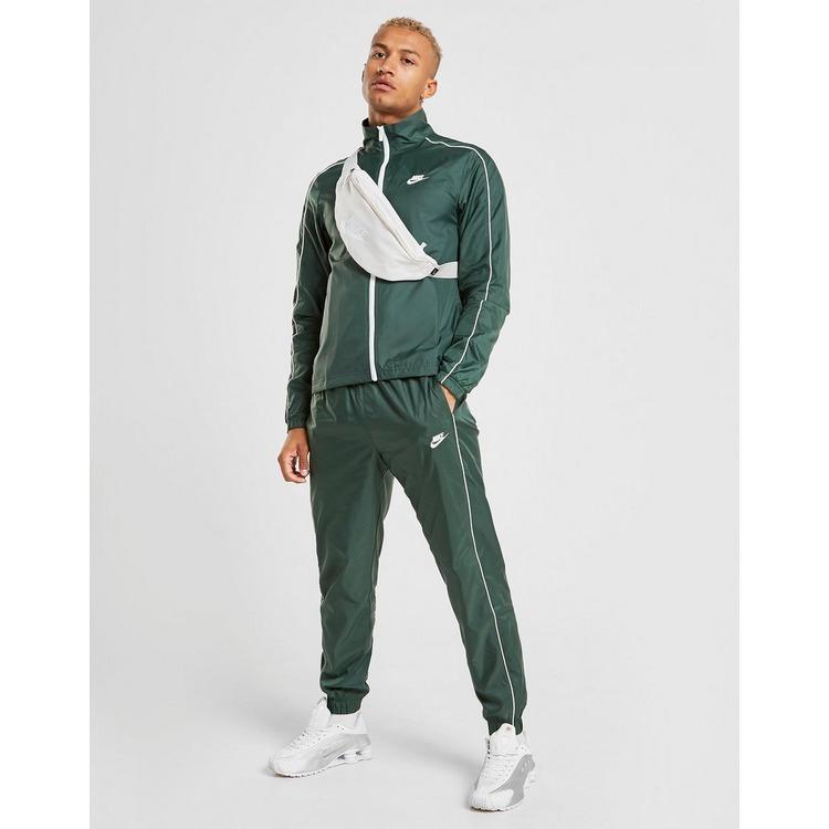 nike green and white tracksuit