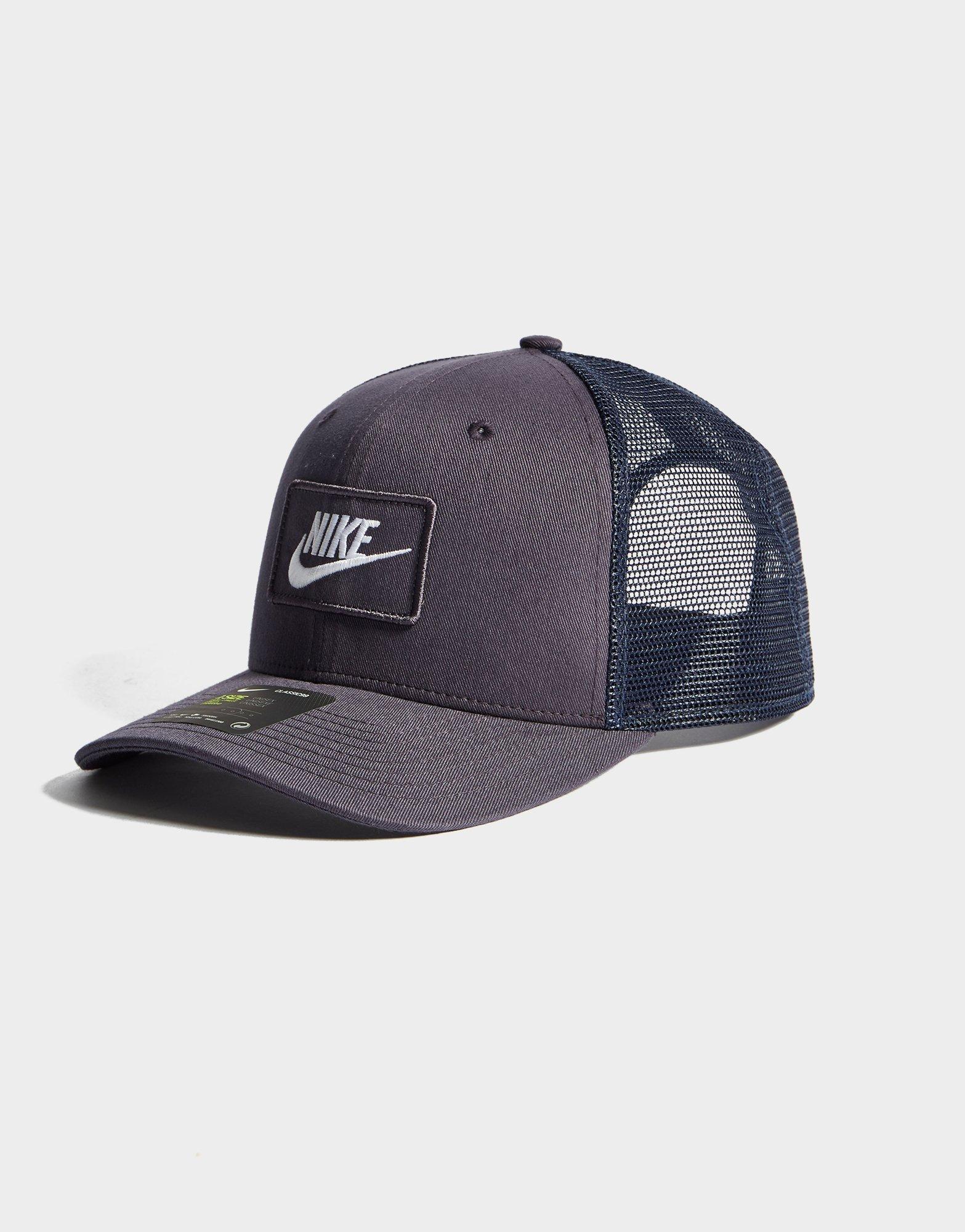 nike swoosh trucker cap