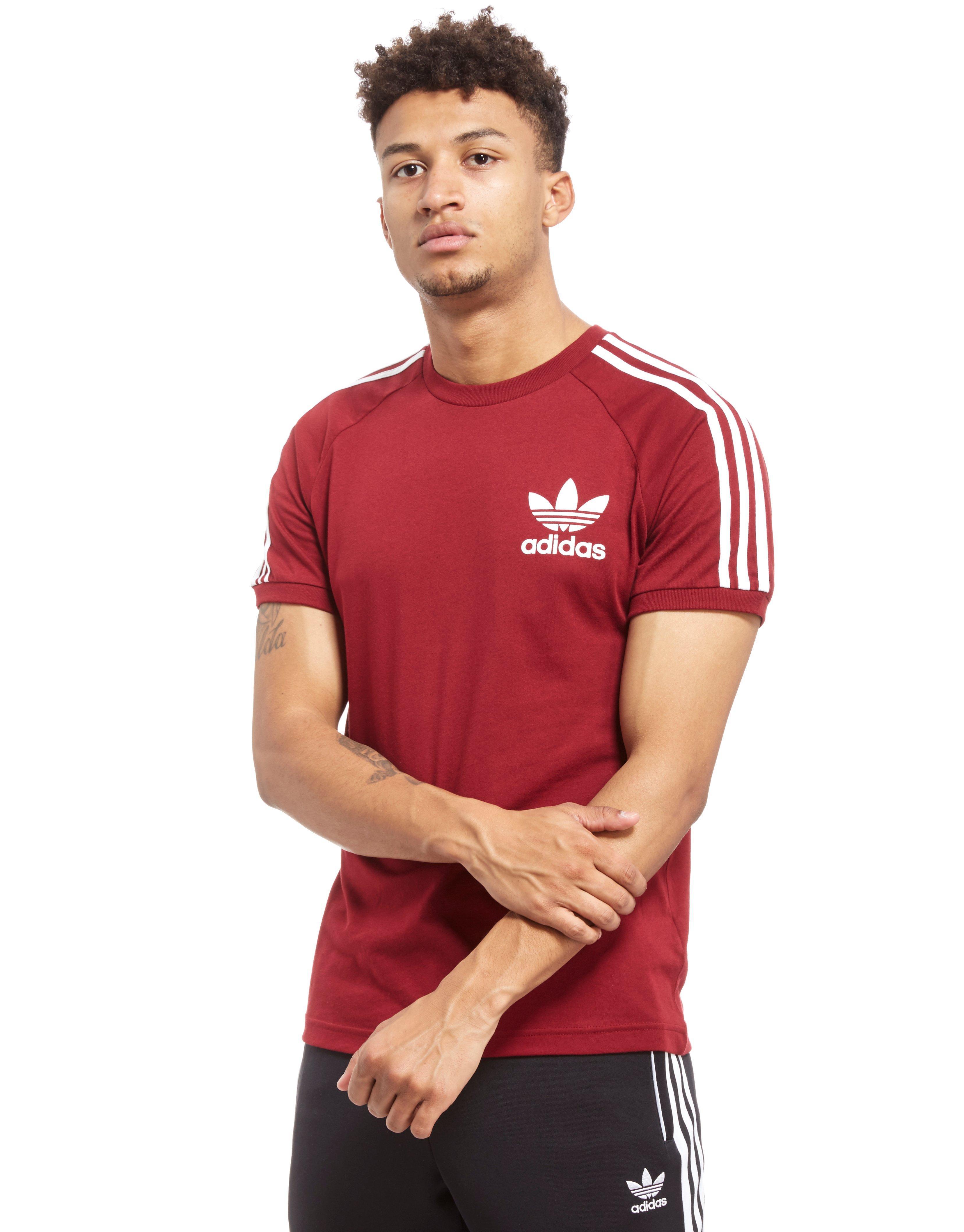 Adidas California T Shirt Burgundy Shop, SAVE 60% - levelupwrestling.com