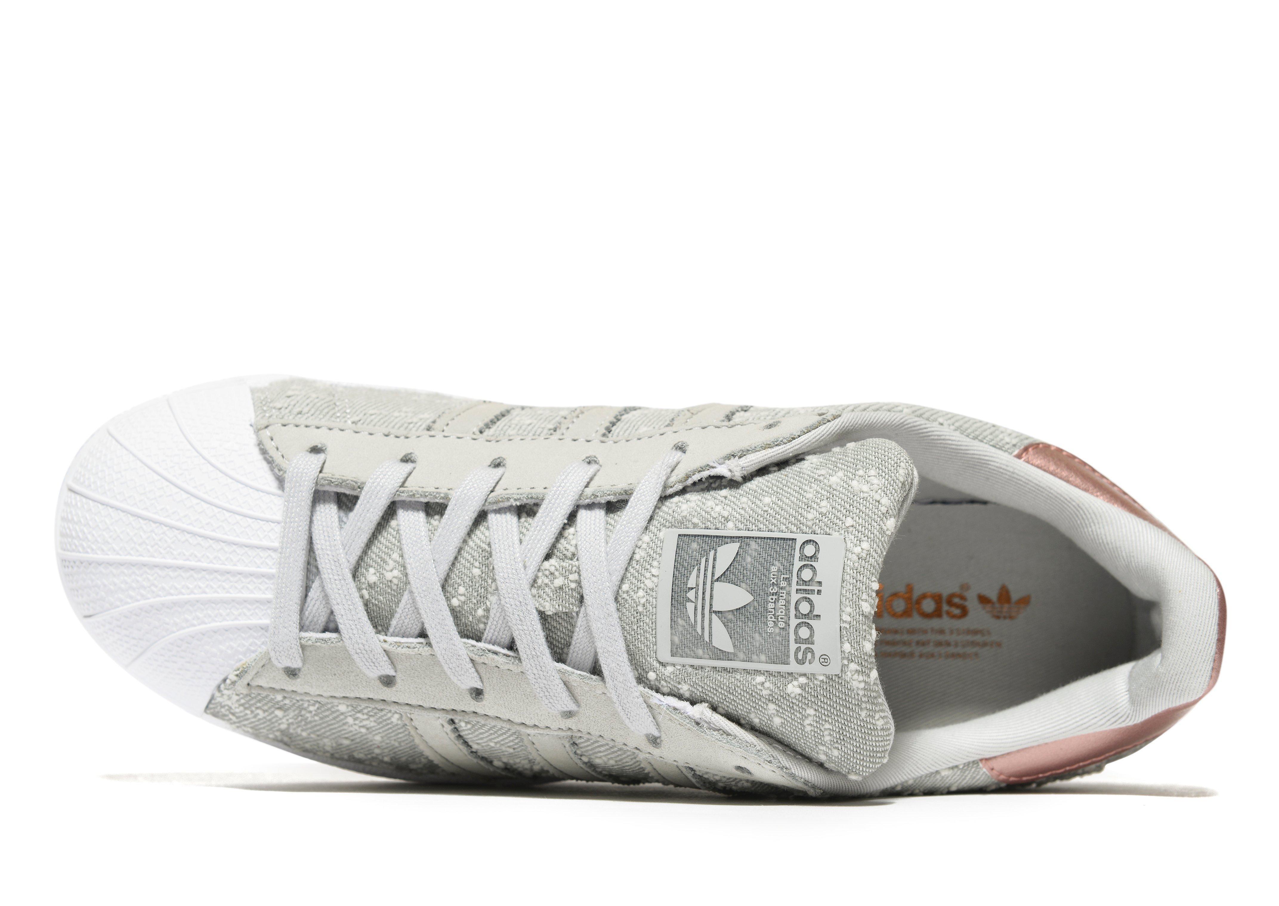 grey superstars women's