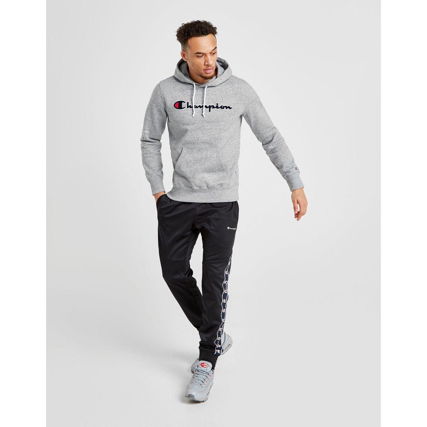 champion tape poly track pants