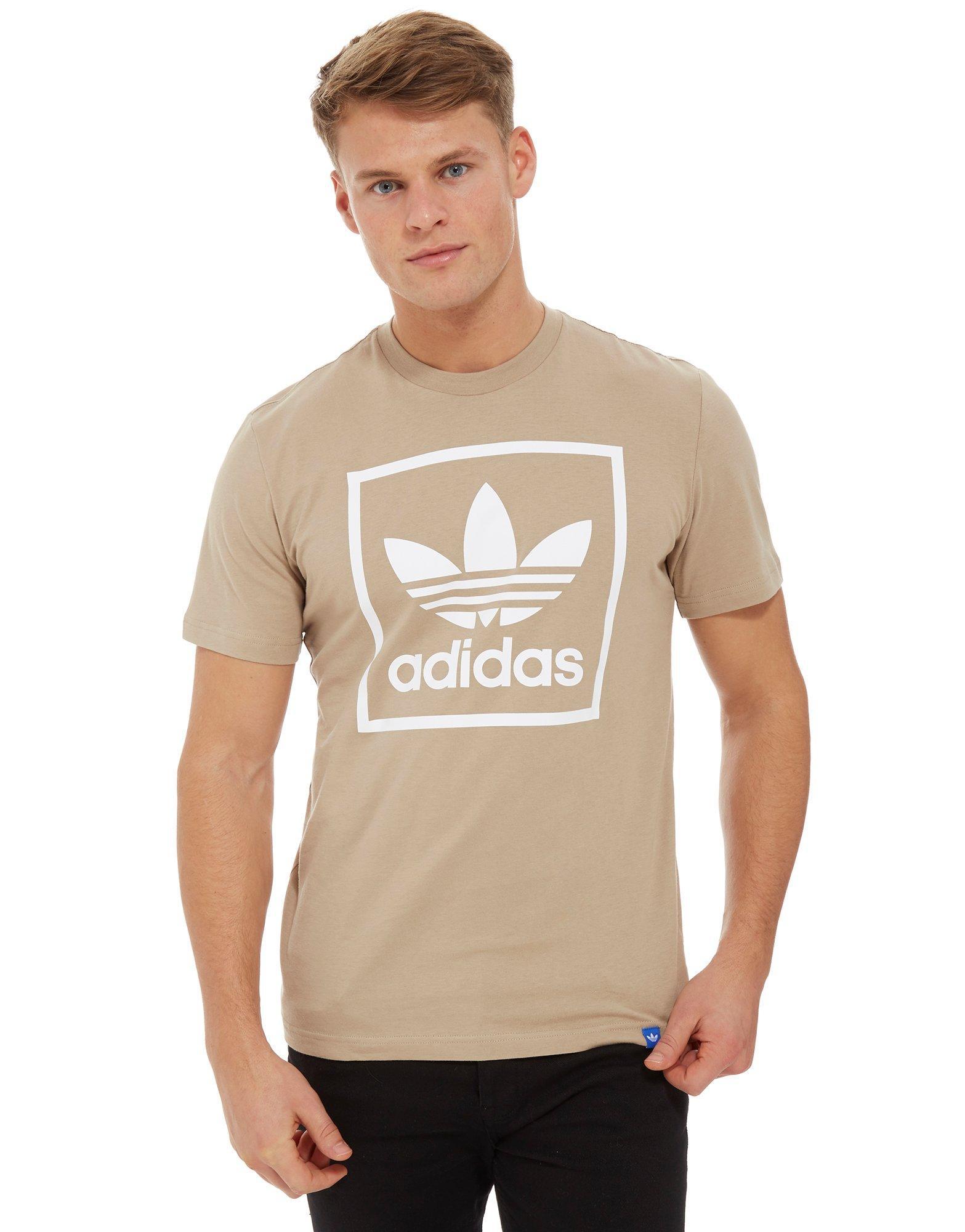 brown adidas t shirt