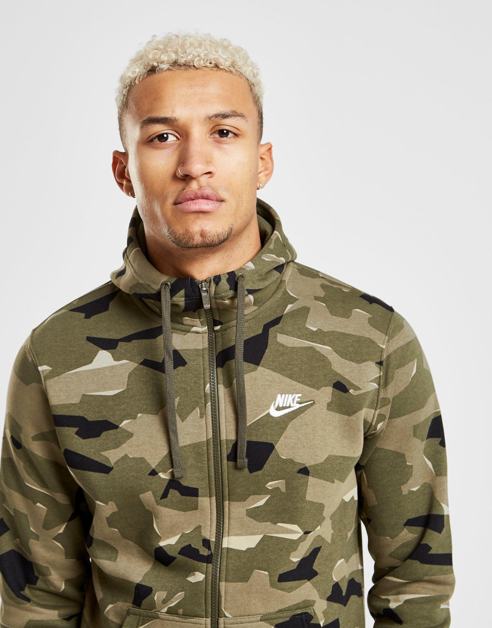 nike camo futura full zip hoodie
