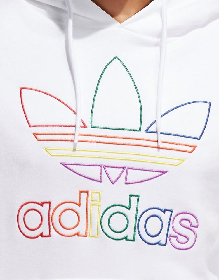 pride trefoil outline hoodie