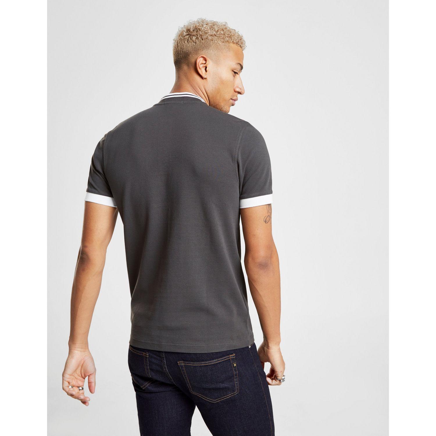 fred perry bomber collar polo shirt men's