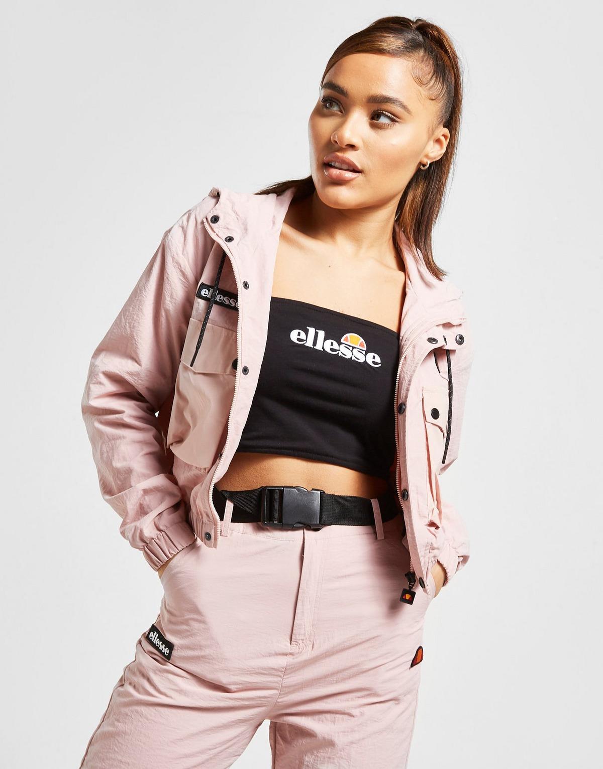 Puffer Jacket Ellesse Woven Pocket Full Zip Reflective Jacket