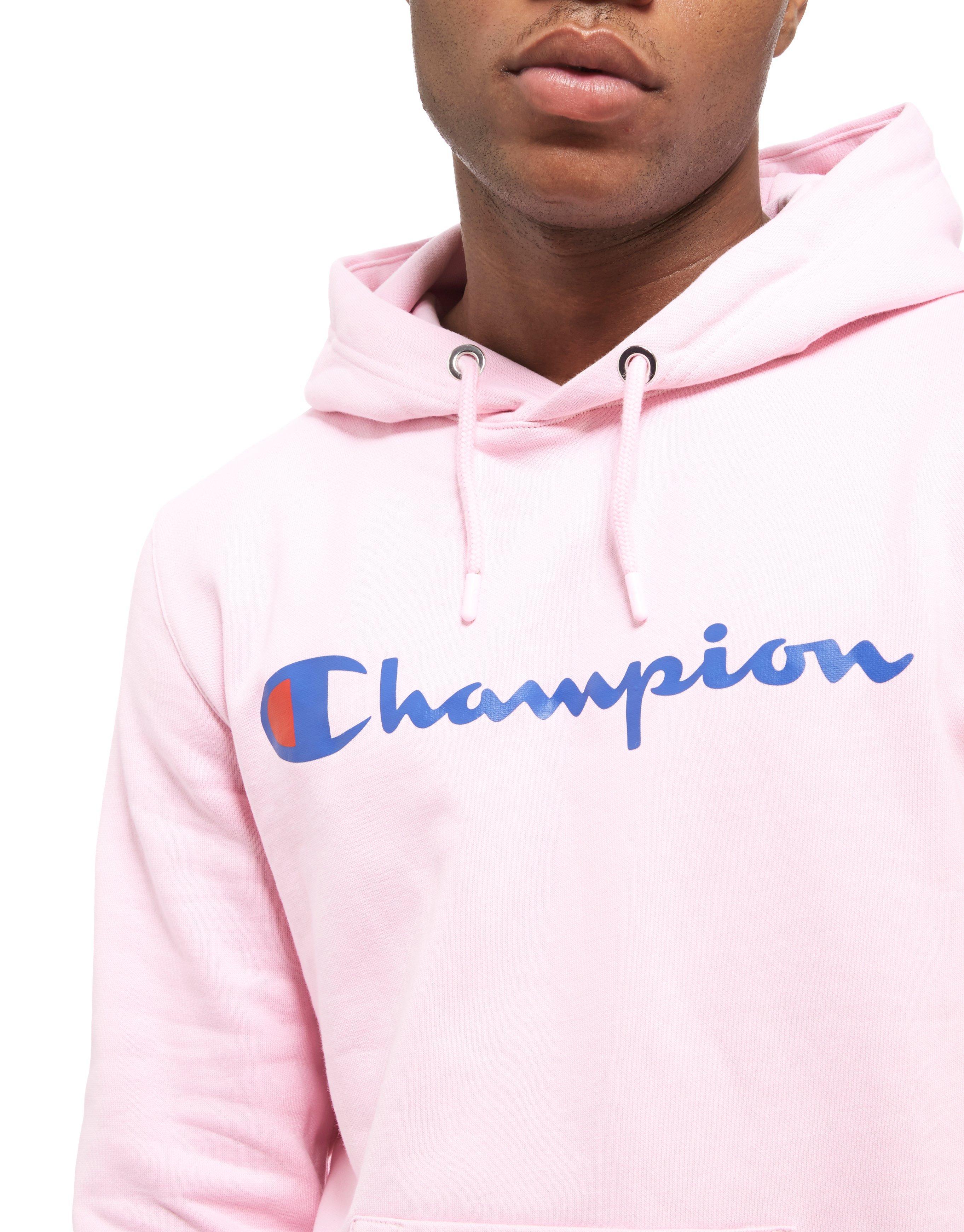Champion core script overhead hoodie Clearance