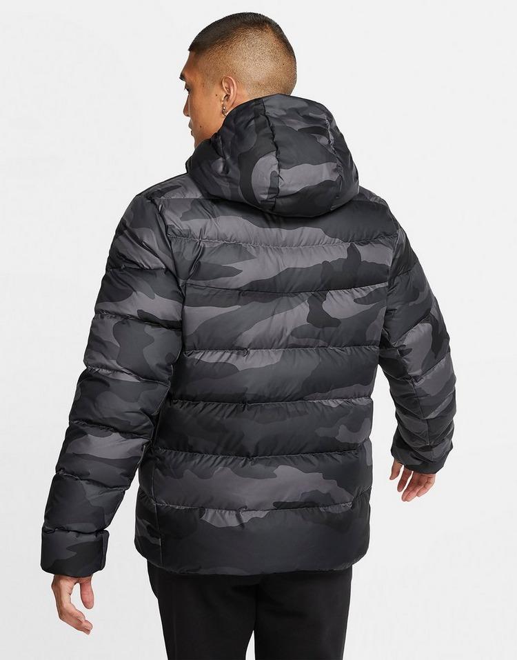 nike printed down fill hooded jacket