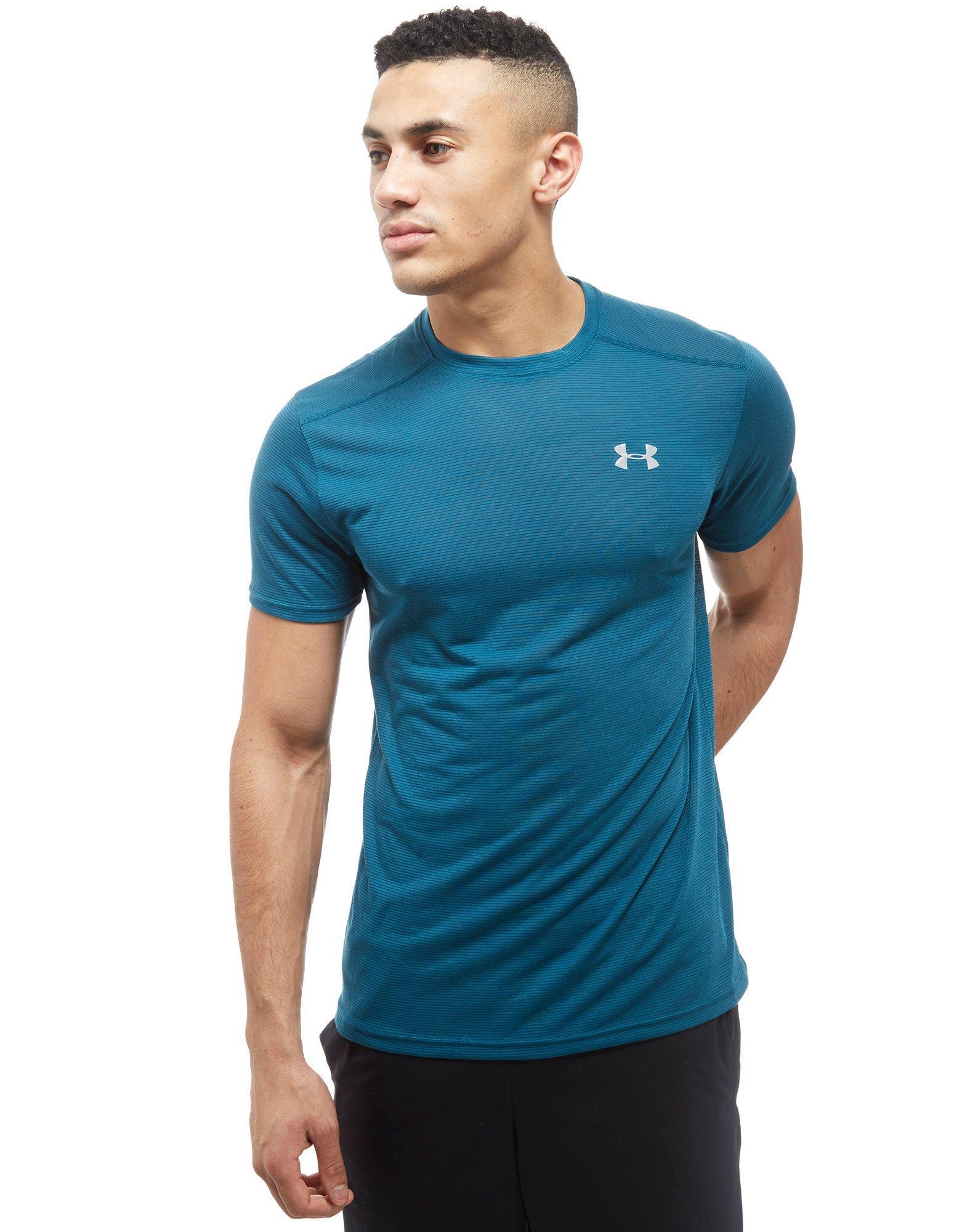 Lyst - Under Armour Threadborne Streaker T-shirt in Blue for Men