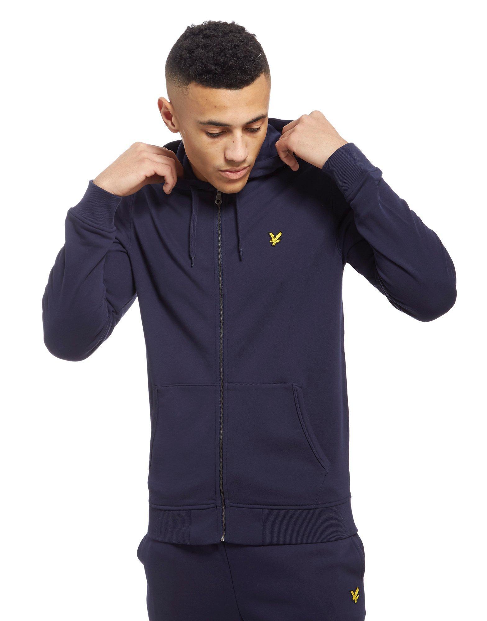 lyle and scott light blue hoodie