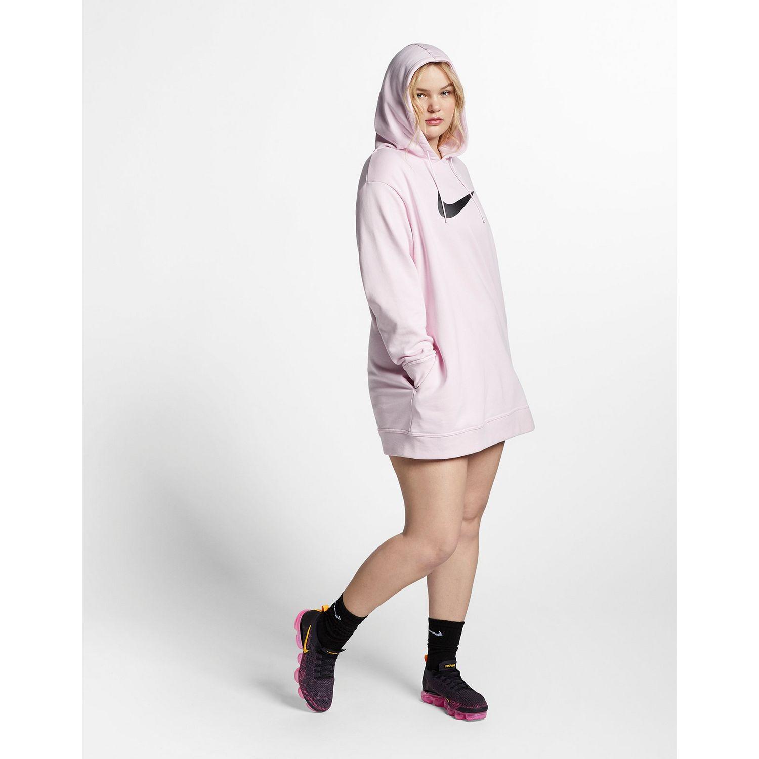 pink nike hoodie dress