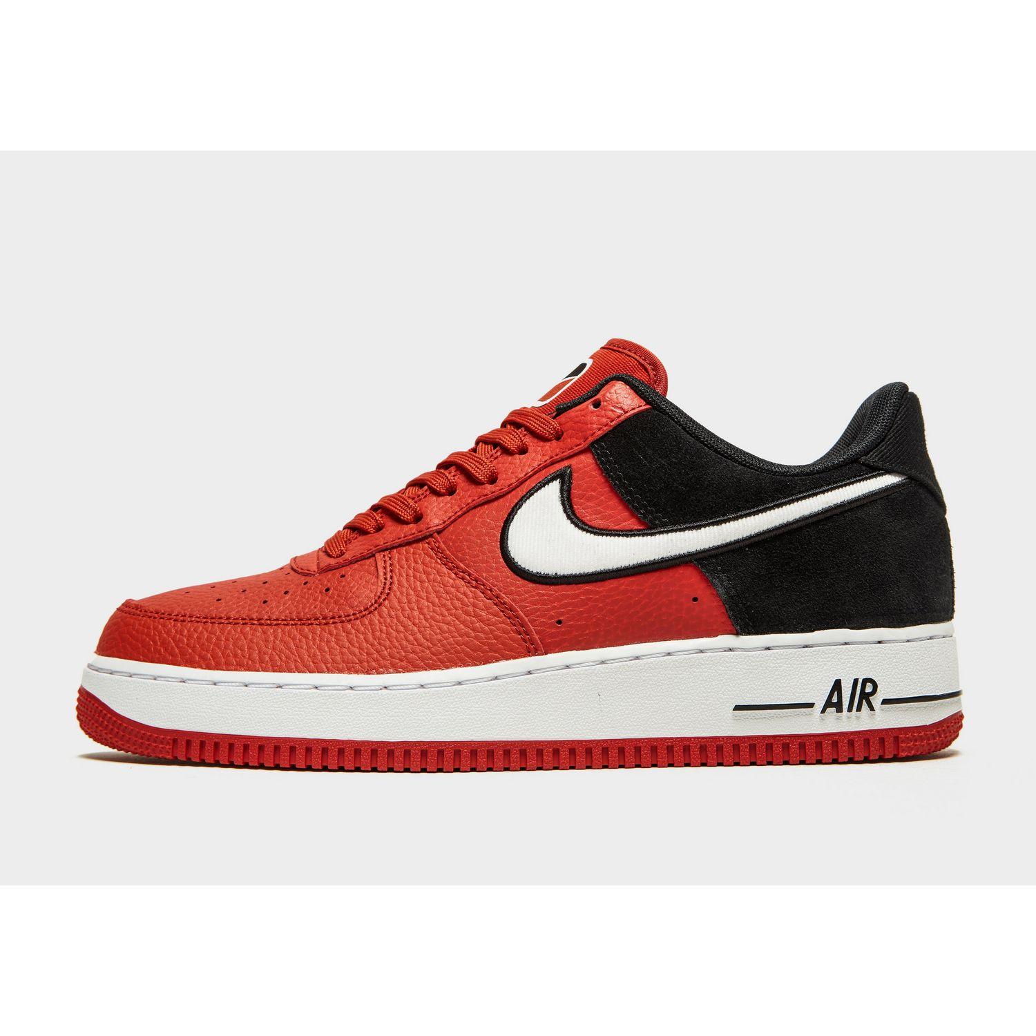 red black white air force ones
