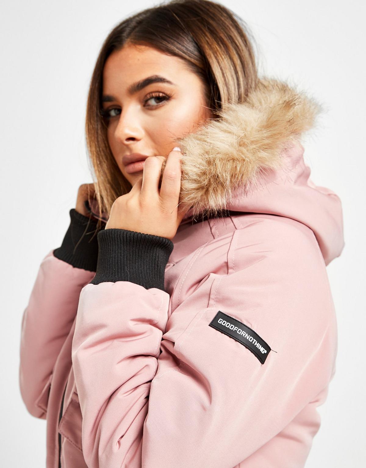 Good for nothing fortitude fur hooded jacket Clearance