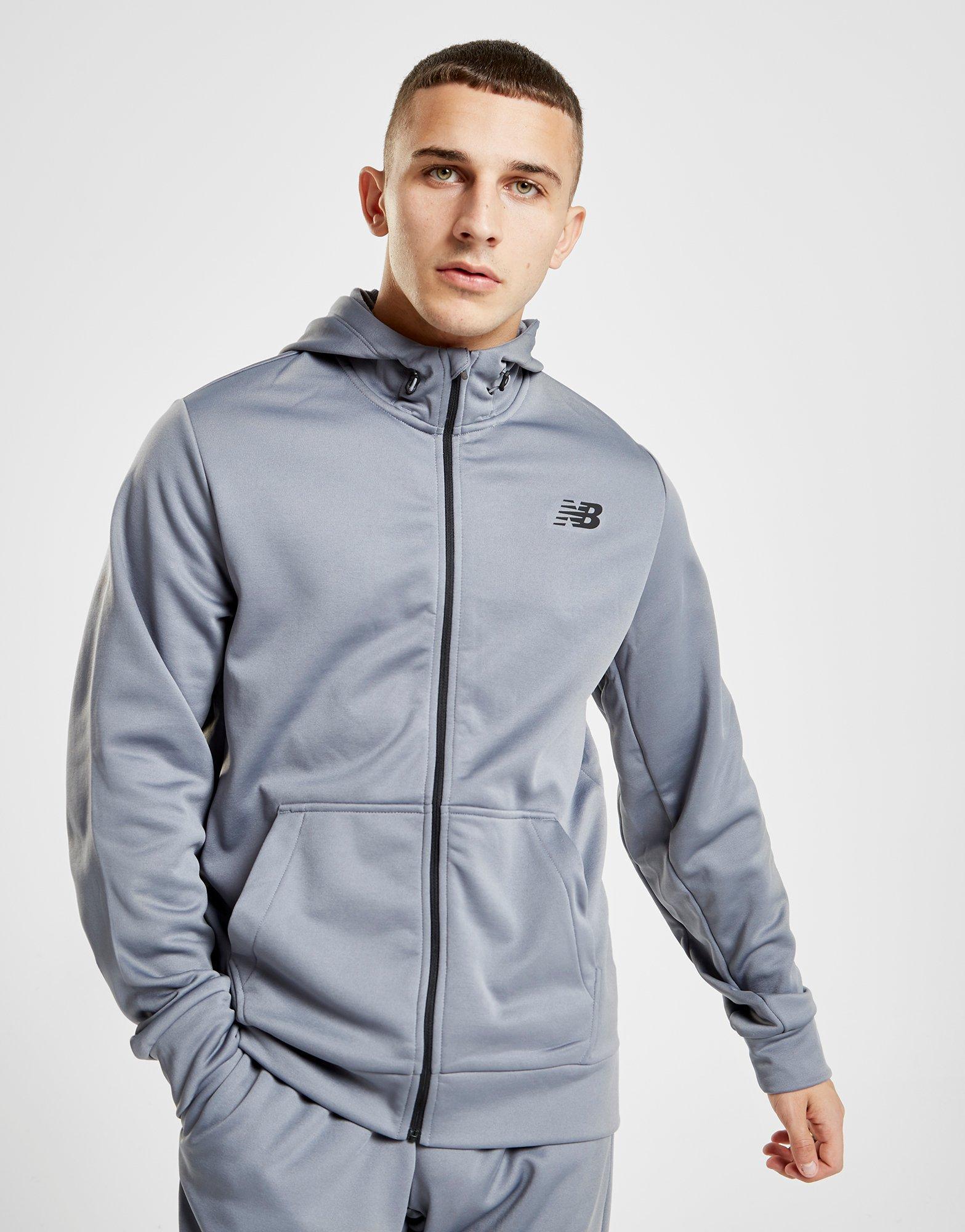 new balance core full zip poly hoodie