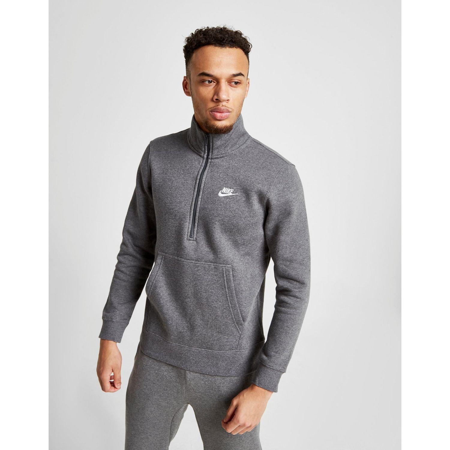 nike grey track top