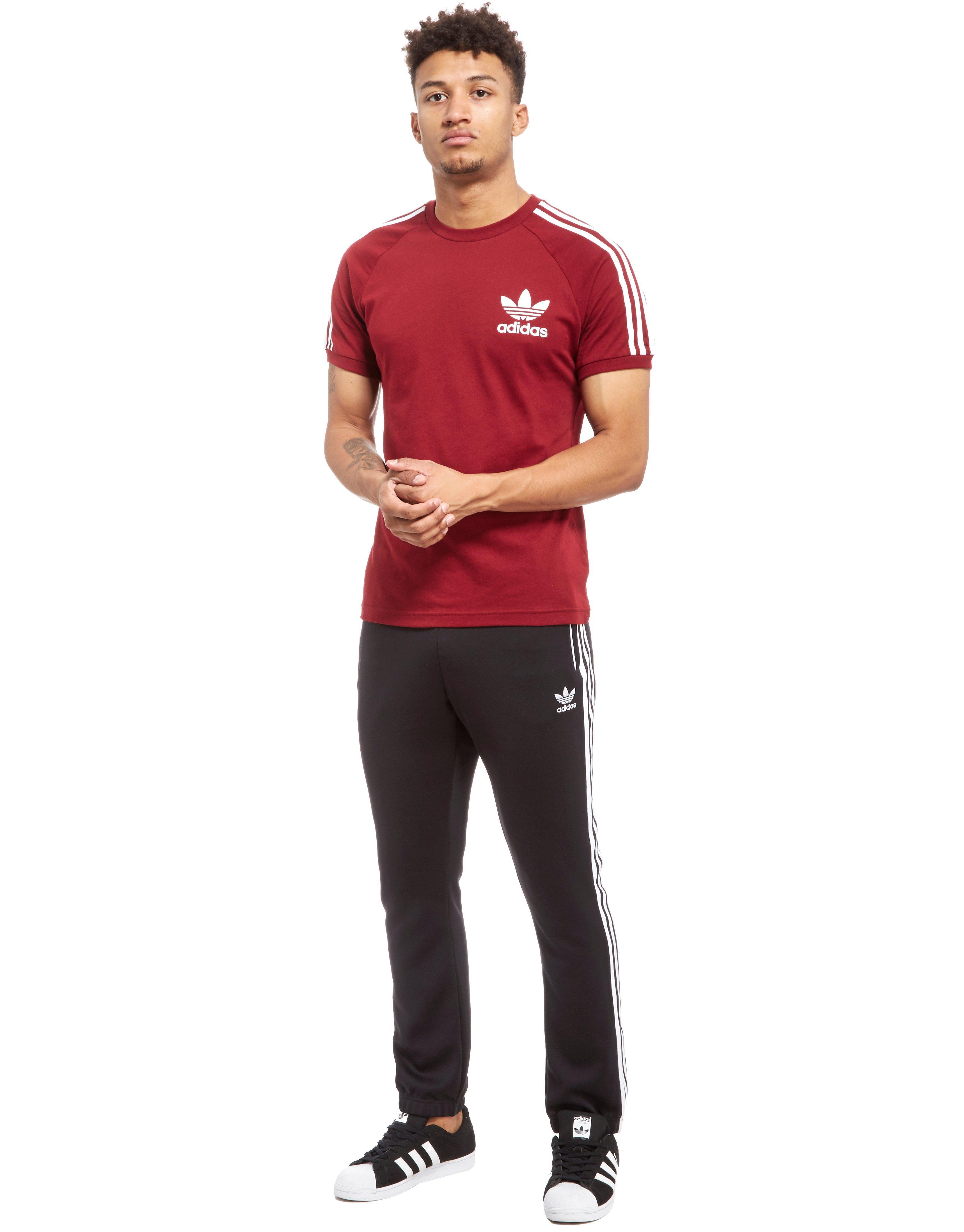 adidas california t shirt burgundy