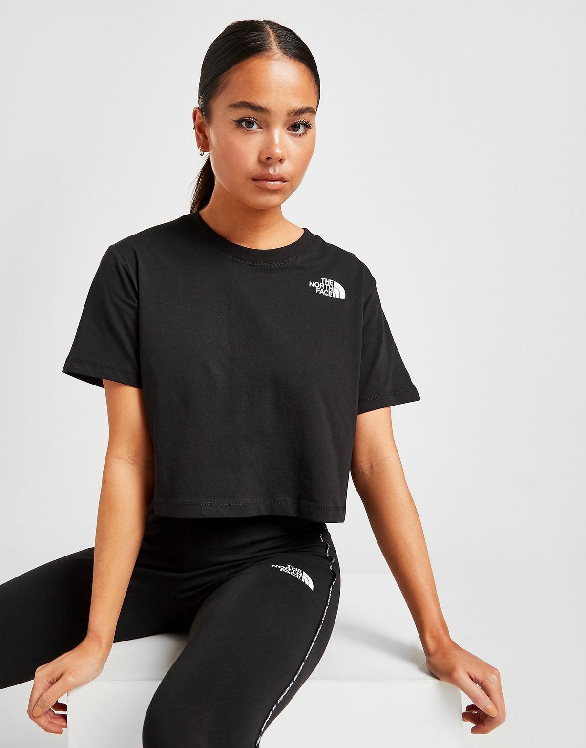 north face cropped t shirt
