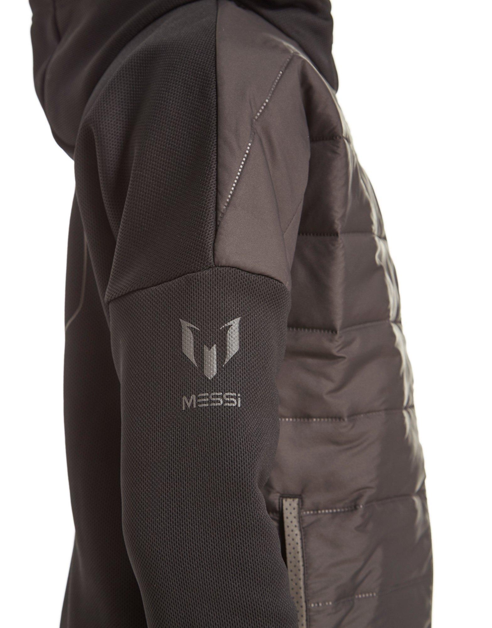 adidas Synthetic Messi Padded Jacket Junior in Black/Black (Black) for Men  - Lyst
