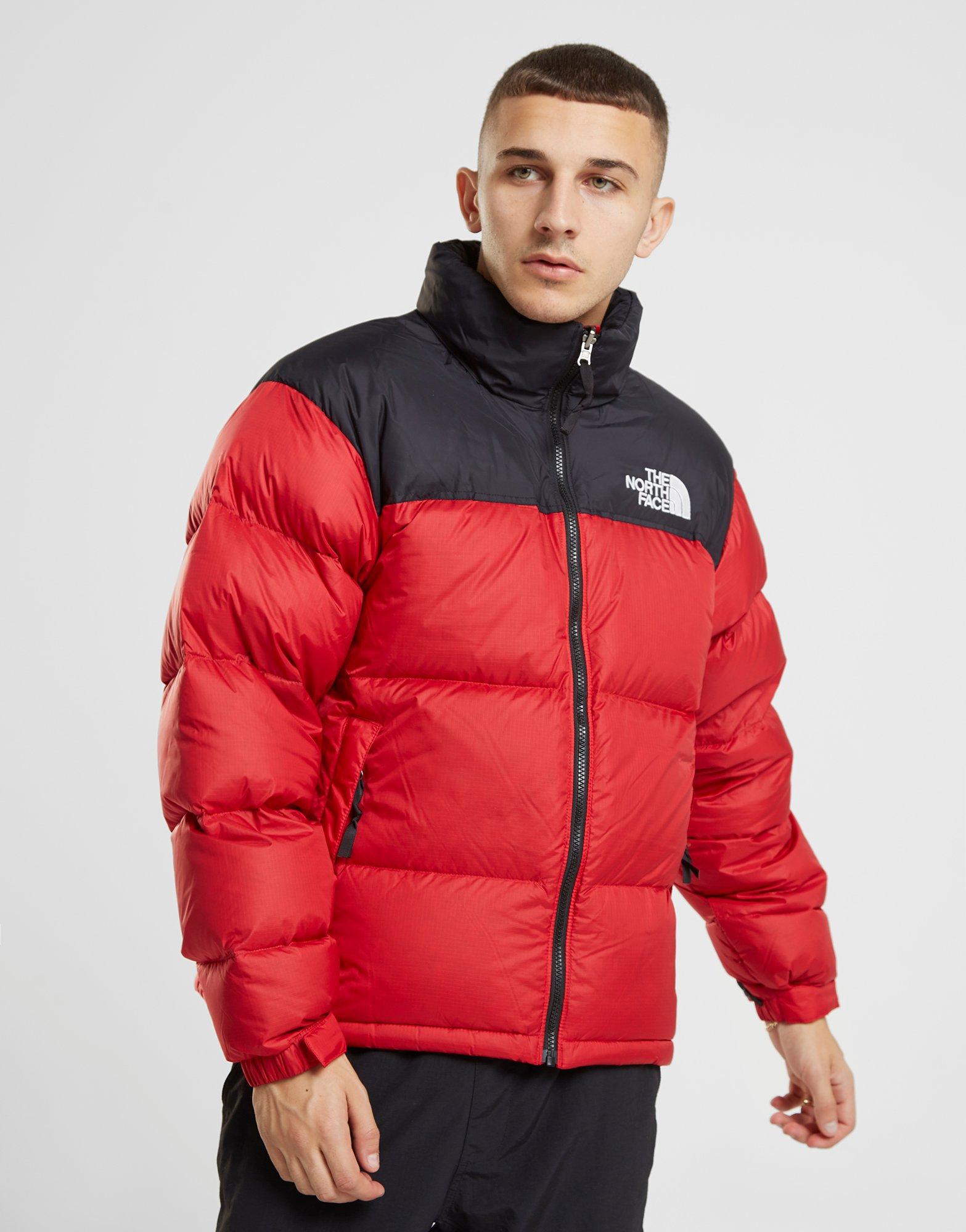 North face puffer jacket red and black 296550-North face puffer jacket