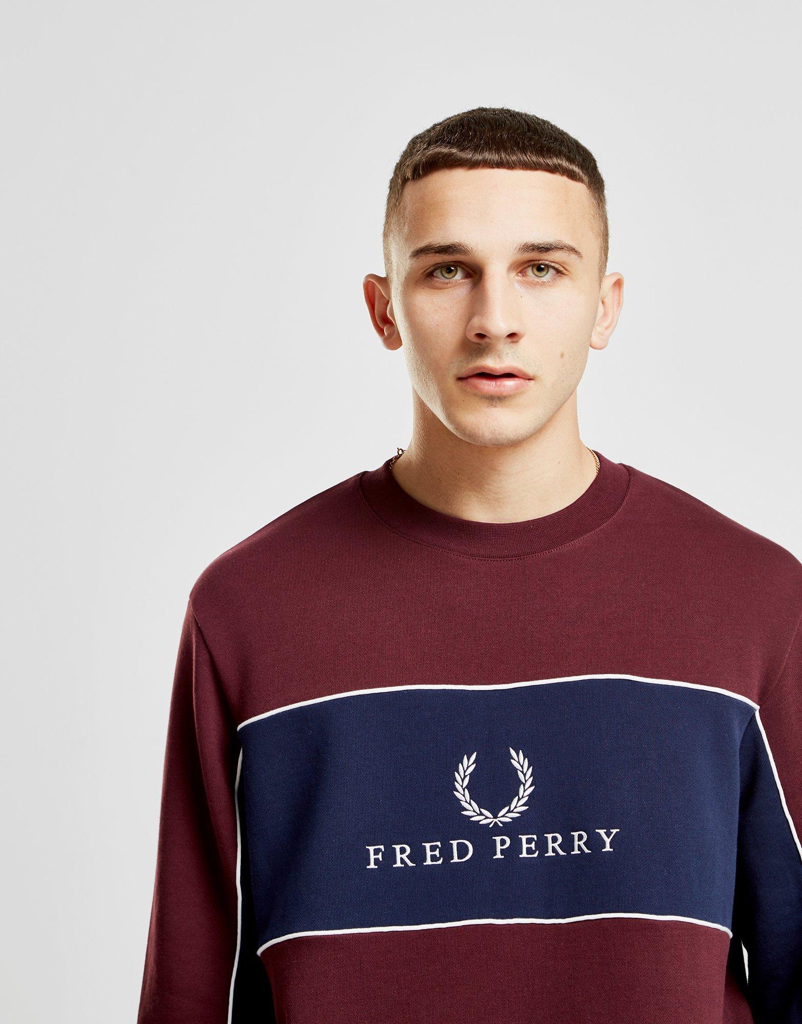 fred perry centre panel sweatshirt