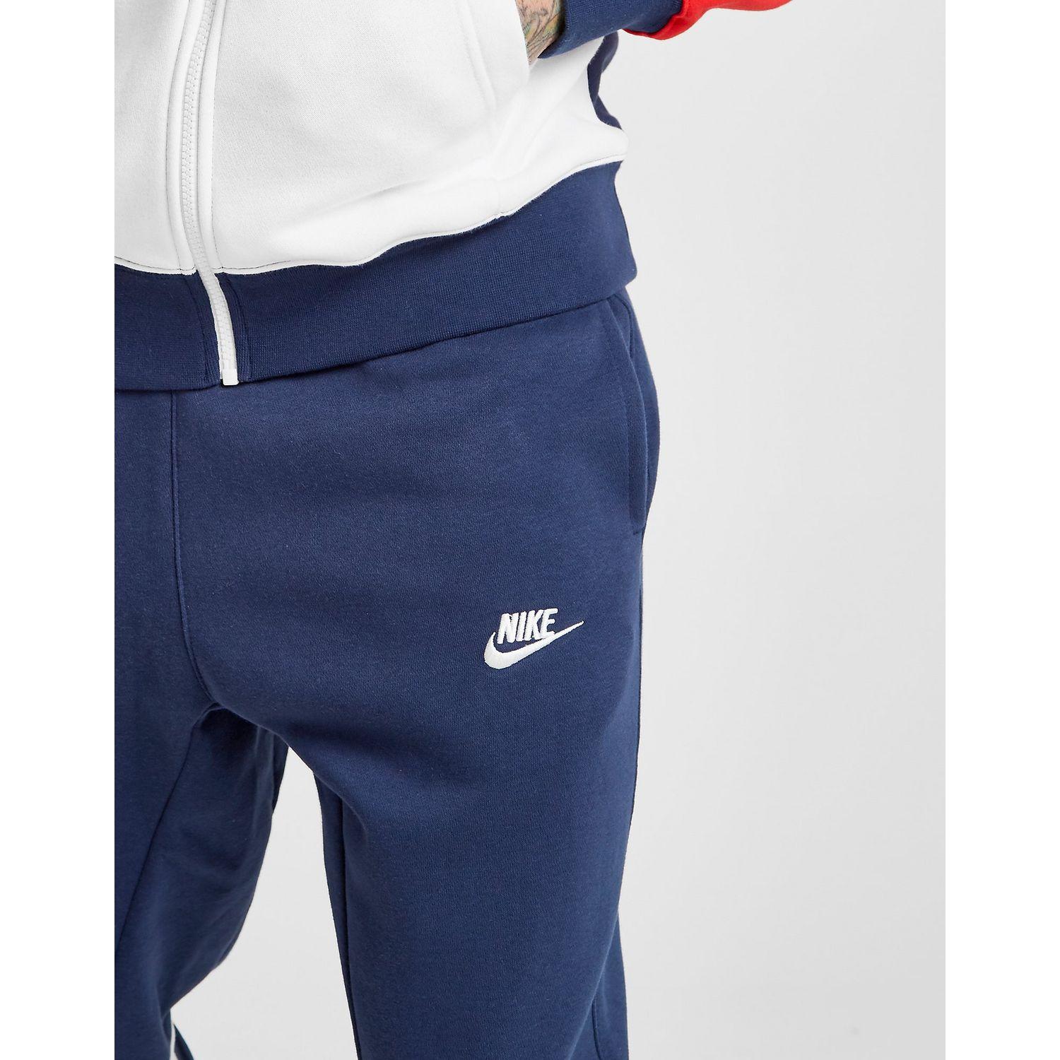 Nike Chariot Fleece Tracksuit in Navy/White/Red (Blue) for Men - Lyst