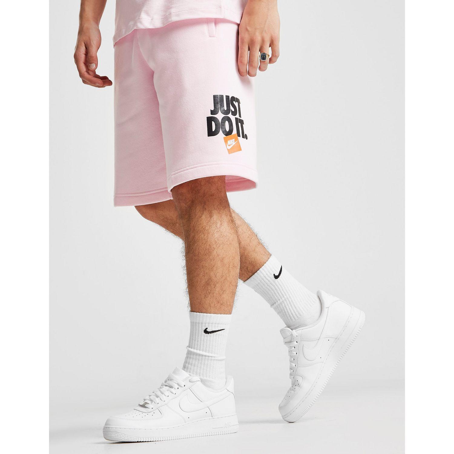 pink fleece nike shorts