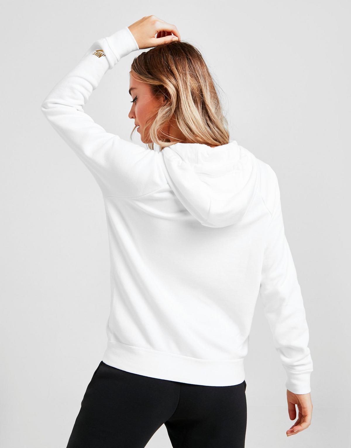 white nike overhead hoodie