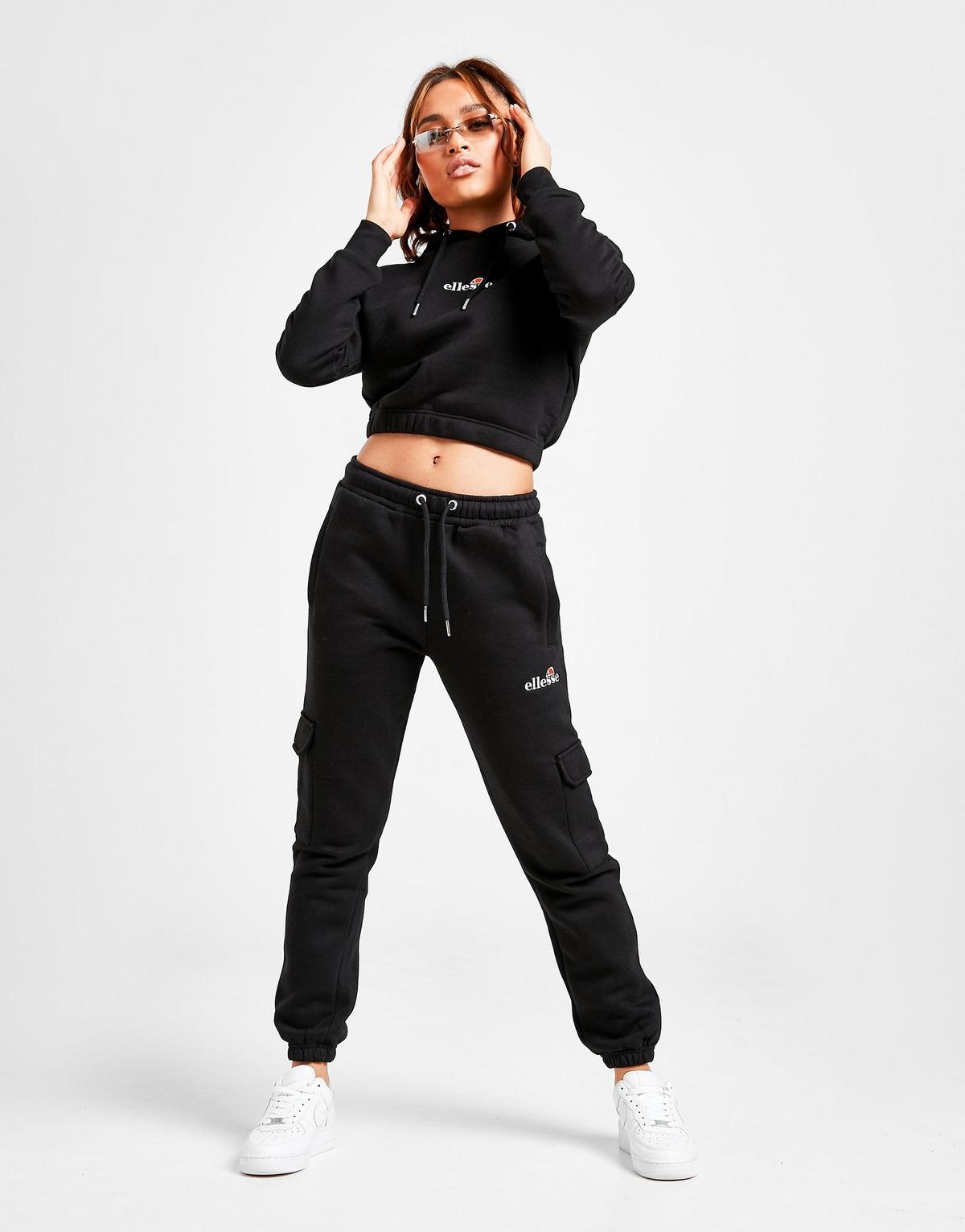 ellesse core crop overhead hoodie