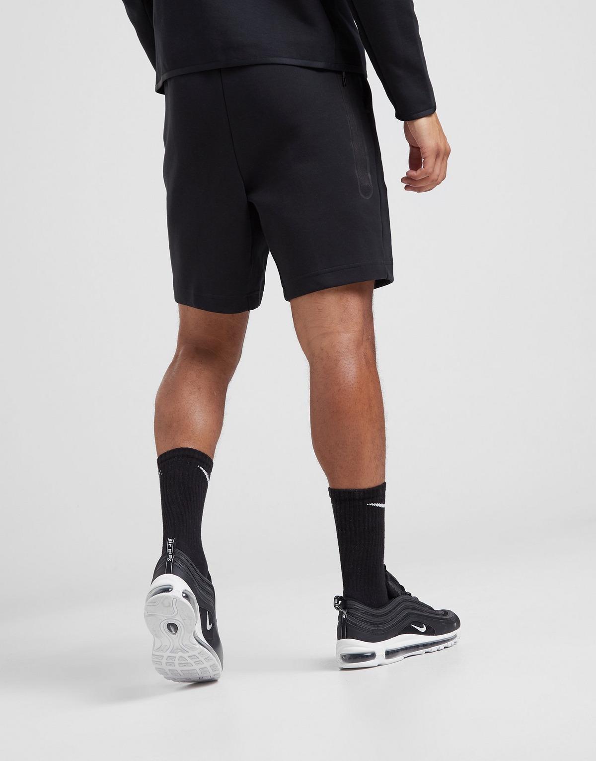 nike tech fleece shorts black
