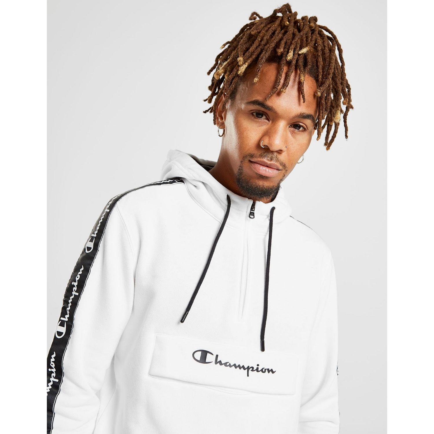 Champion tape sleeve zip hoodie Clearance