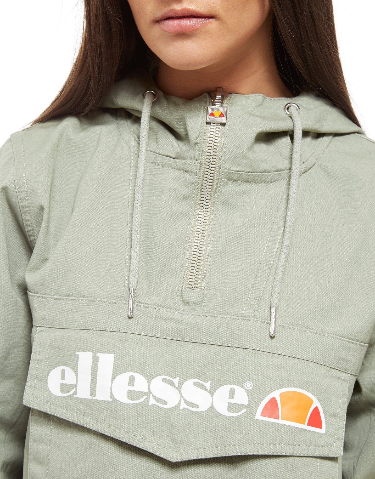 Ellesse Synthetic Tape 1/4 Zip Hooded Jacket in Green - Lyst