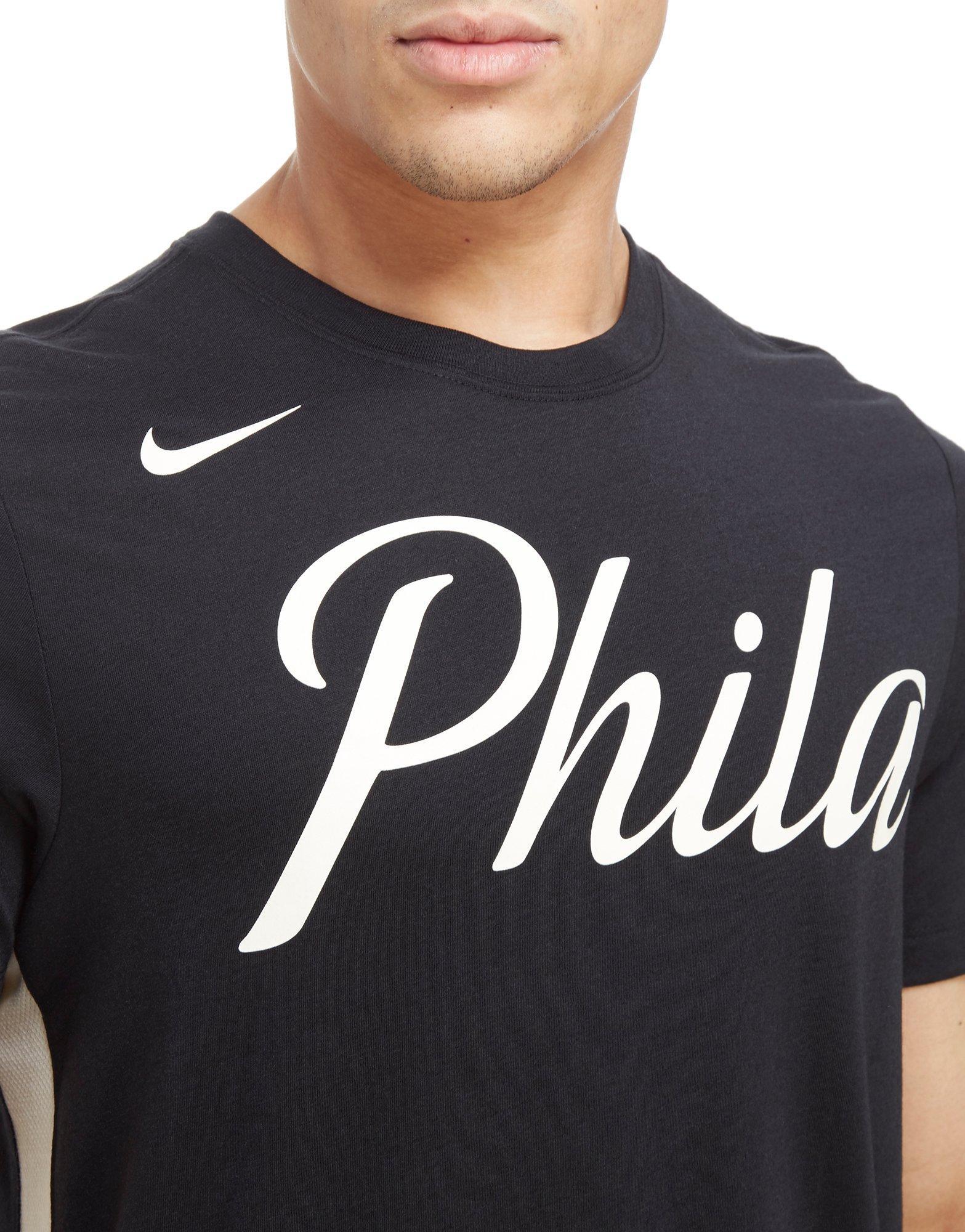 nike nba philadelphia 76ers city t-shirt