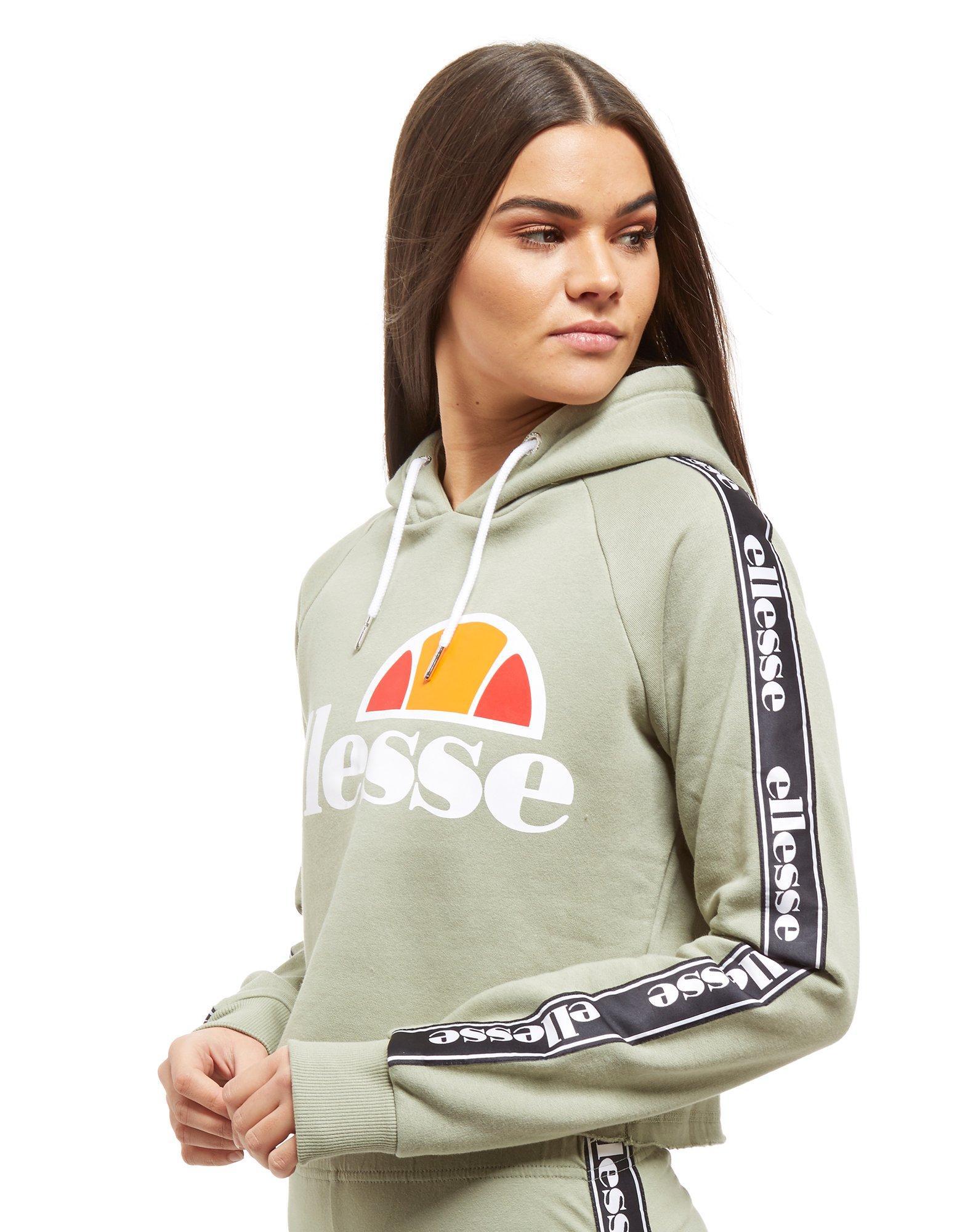 HOODIE WITH PRINTED LOGO AND TAPE ON SLEEVES Woman Cream | islamiyyat.com