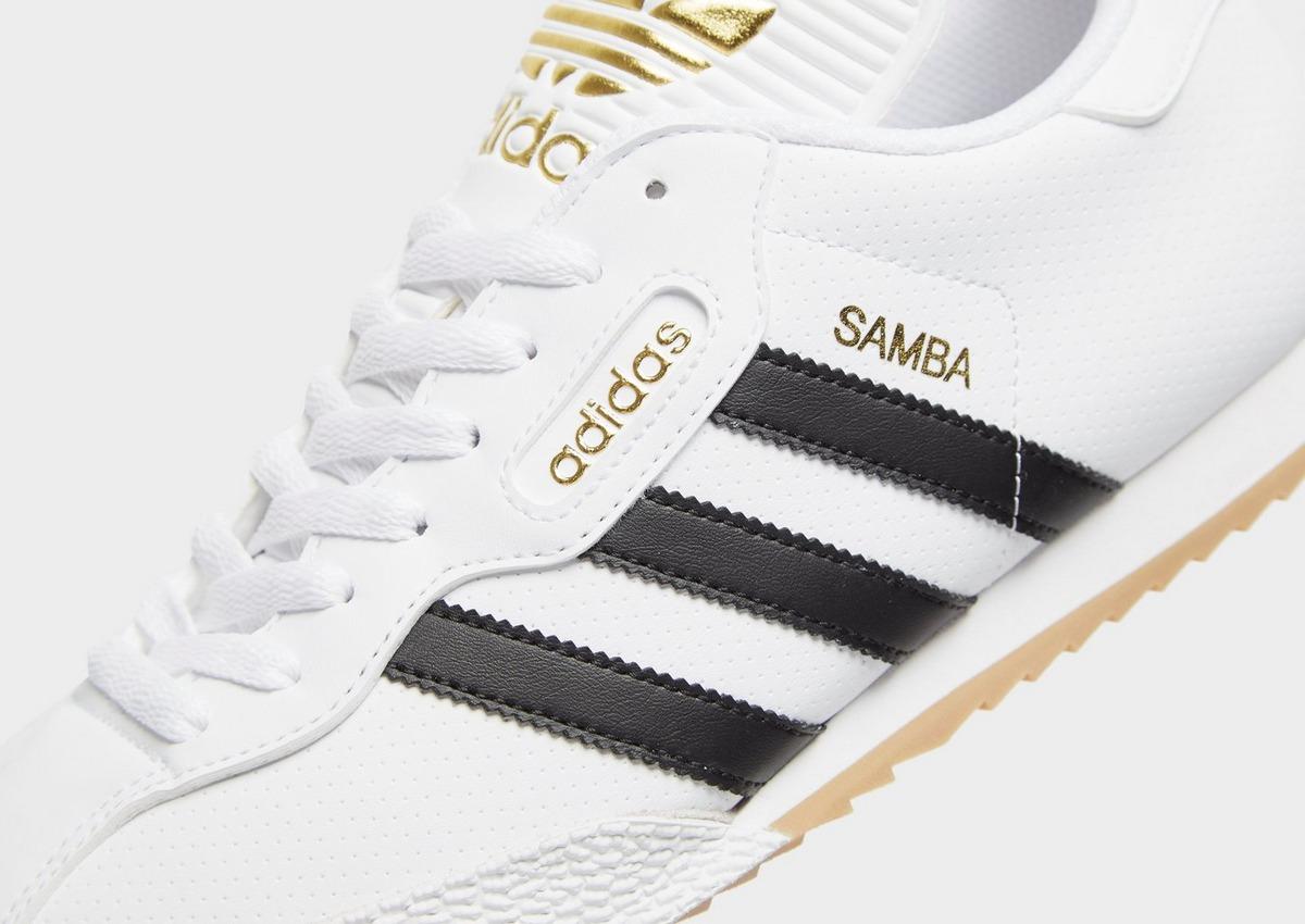 adidas samba white gold