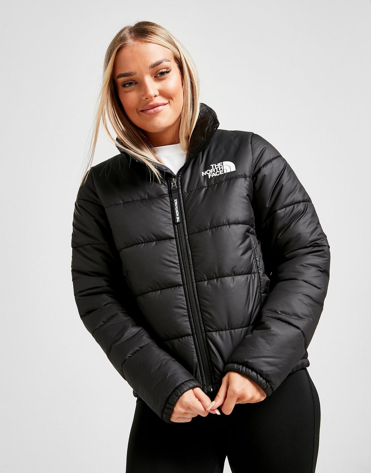 The North Face Synthetic Dome Logo Puffa Jacket In Black Lyst