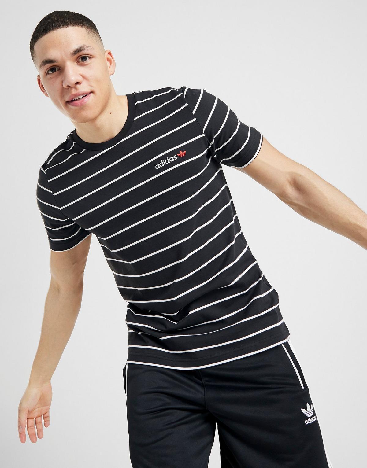 adidas linear stripe t shirt