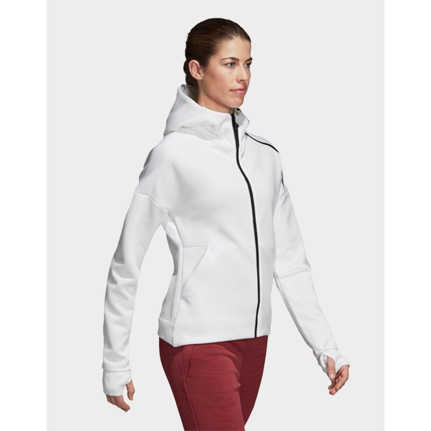 Adidas Cotton Z N E Fast Release Hoodie In White Lyst