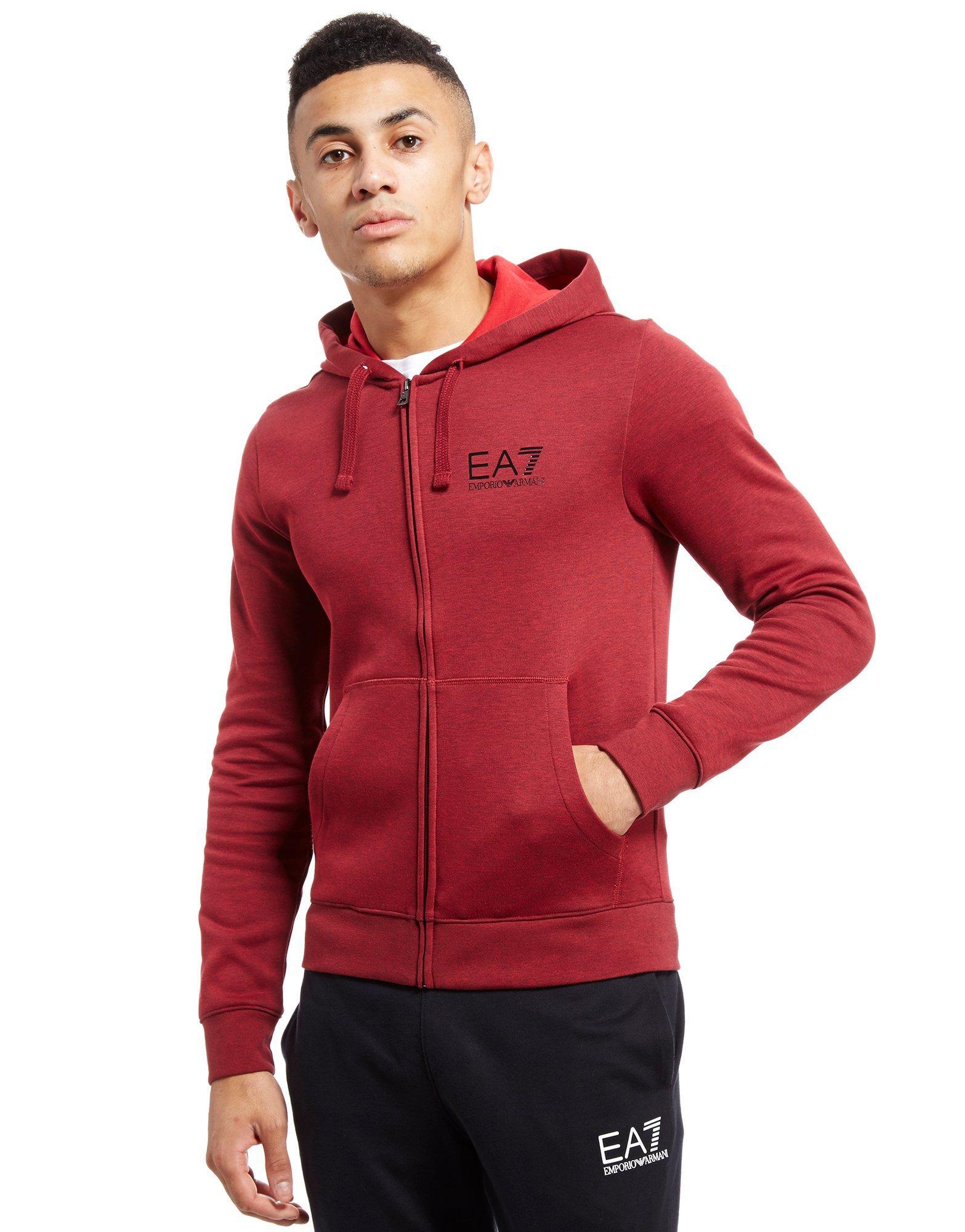 Lyst - Ea7 Visibility Hoodie in Red for Men